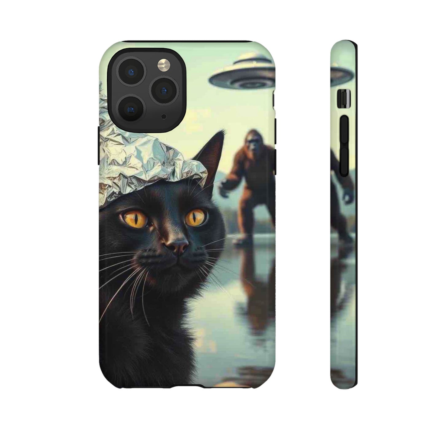 Conspiracy Cat Tough Phone Cases