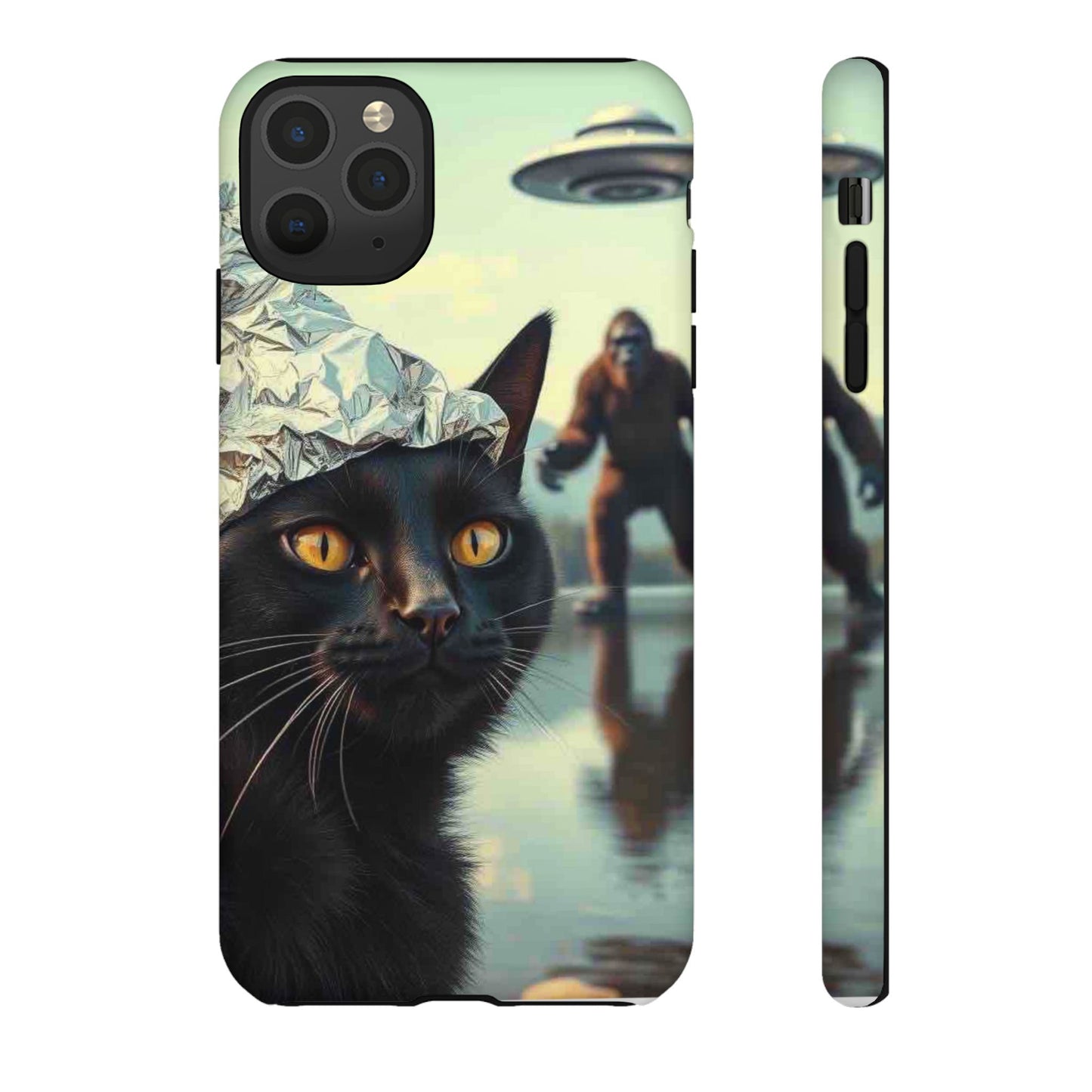 Conspiracy Cat Tough Phone Cases