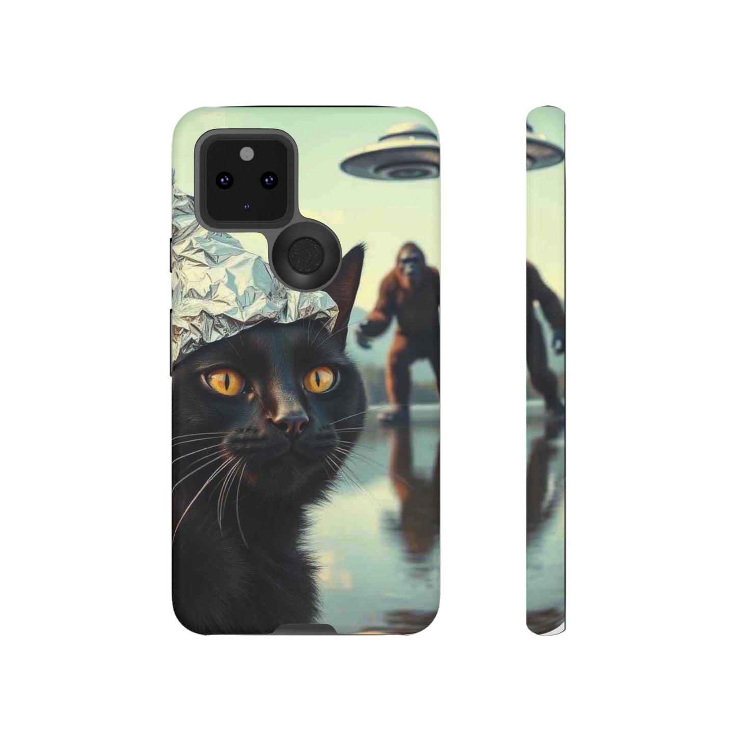 Conspiracy Cat Tough Phone Cases