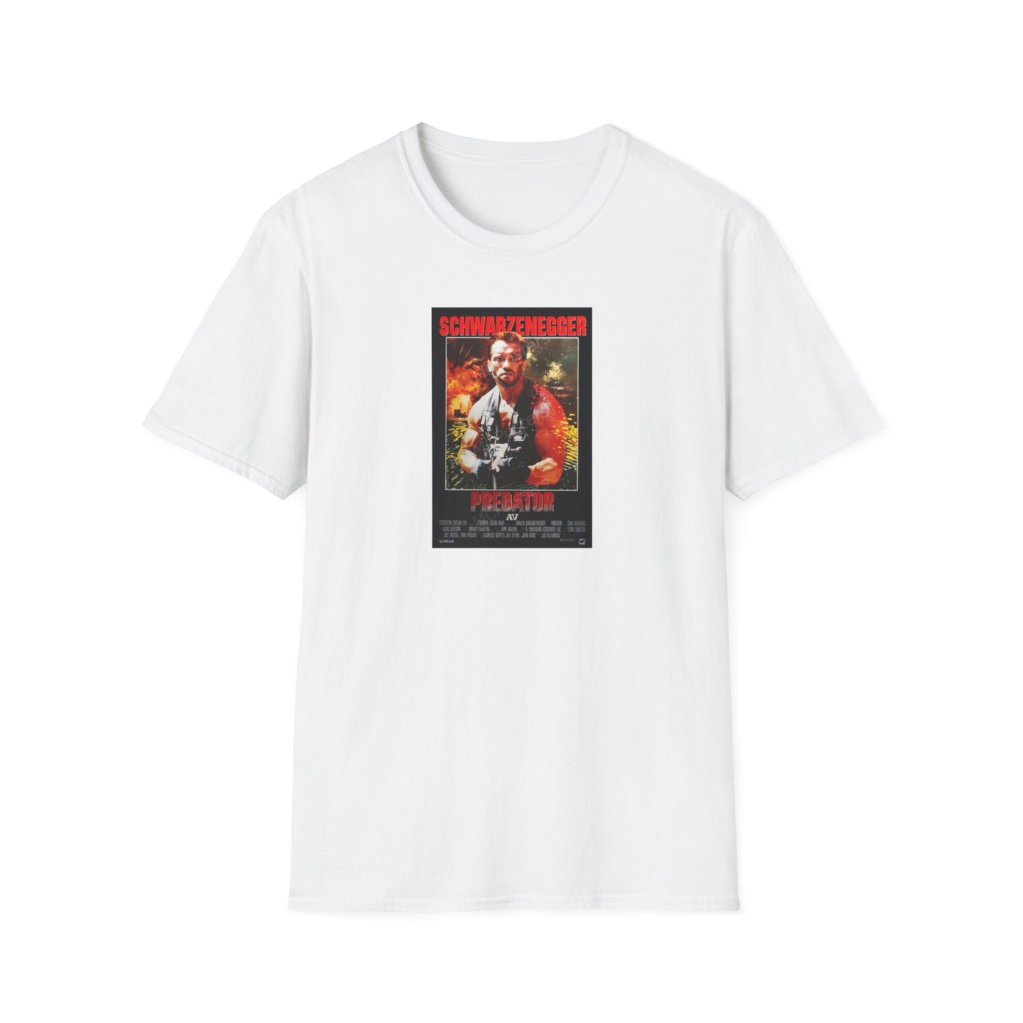 Predator Movie Poster in a Unisex Softstyle T-Shirt