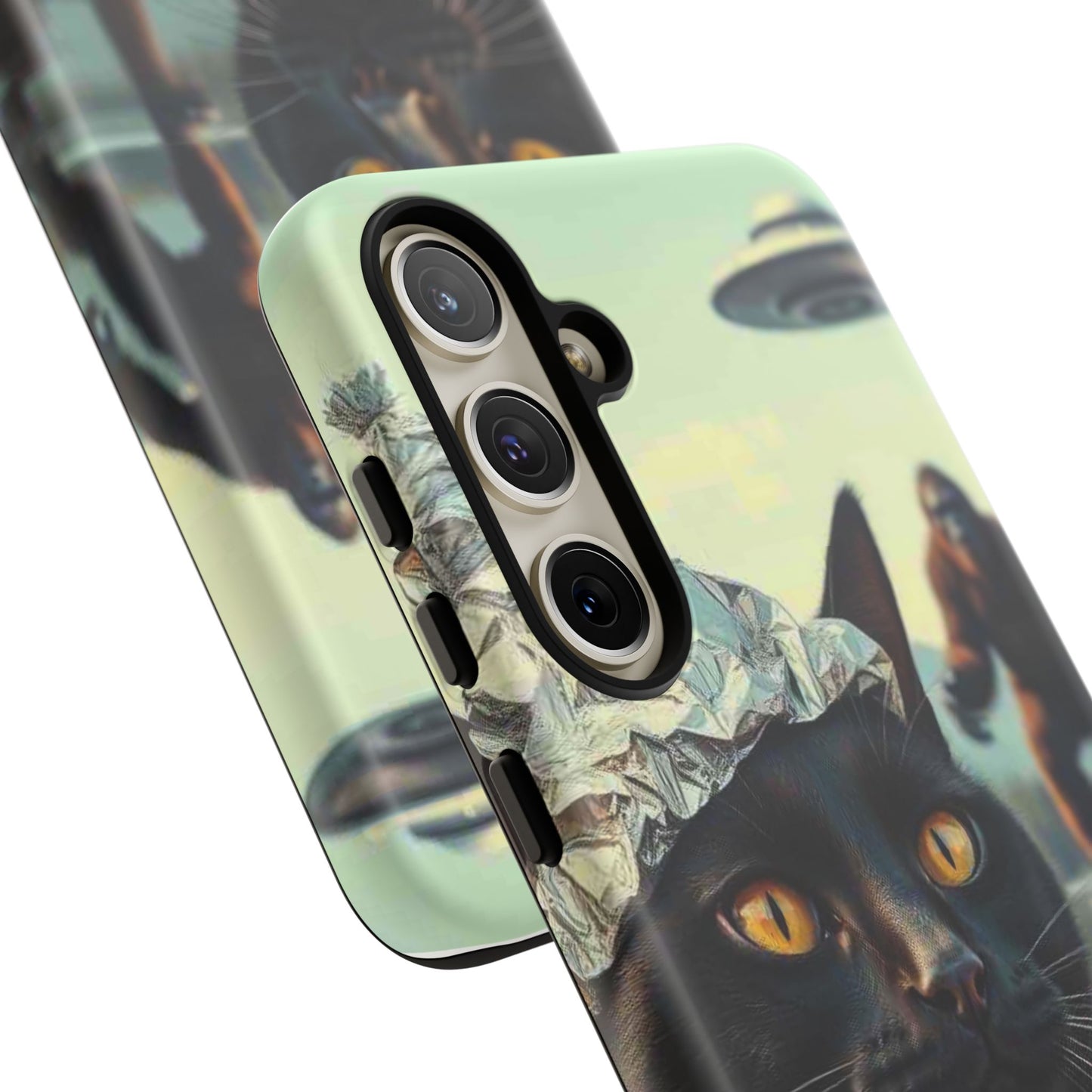 Conspiracy Cat Tough Phone Cases