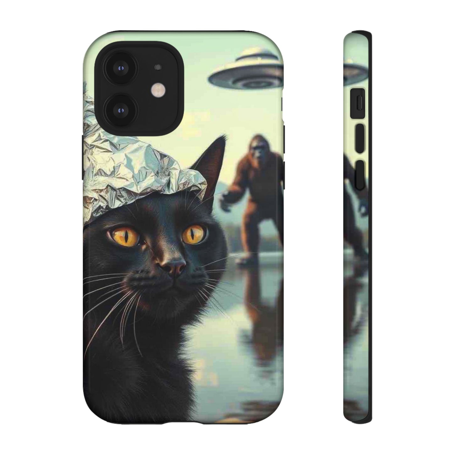 Conspiracy Cat Tough Phone Cases