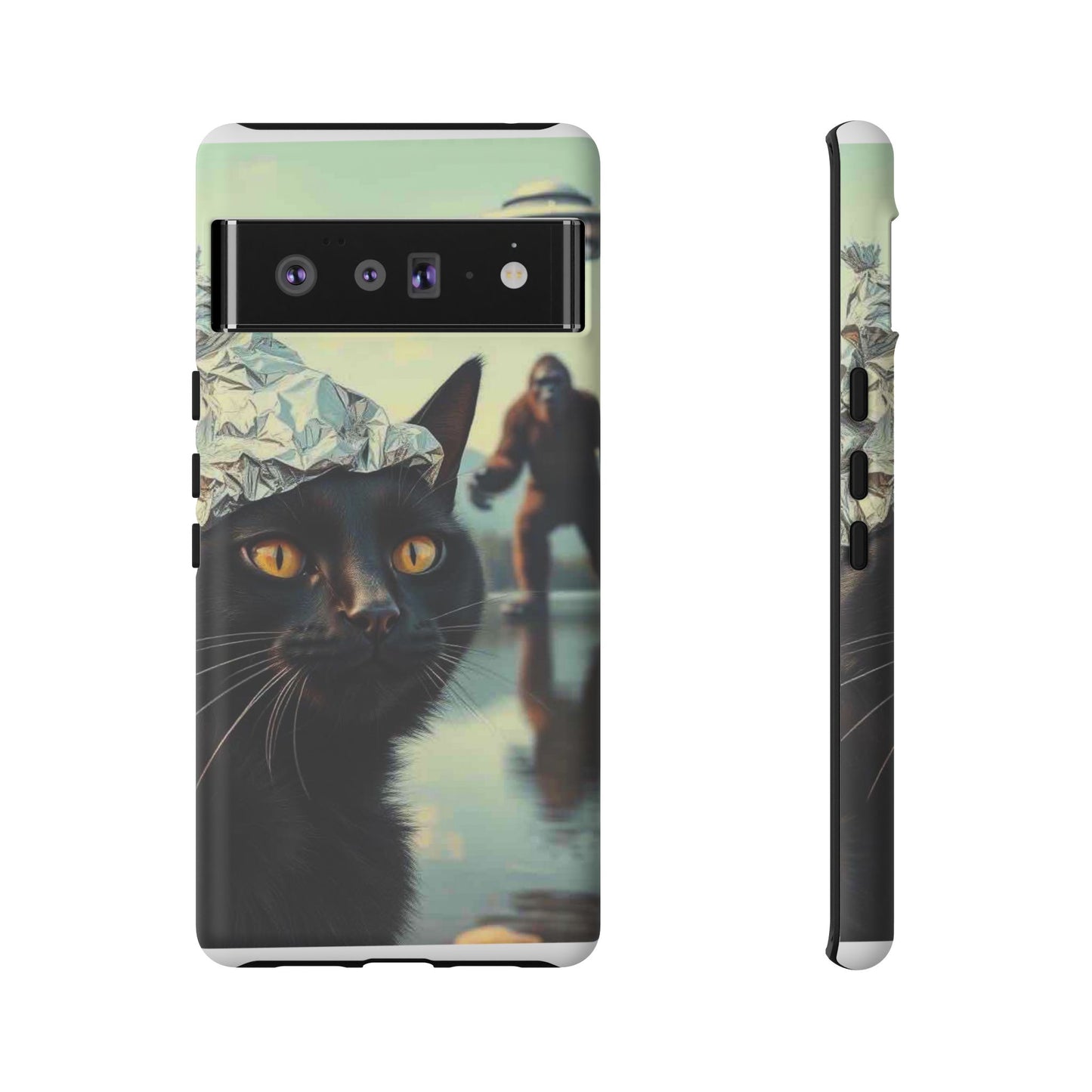 Conspiracy Cat Tough Phone Cases