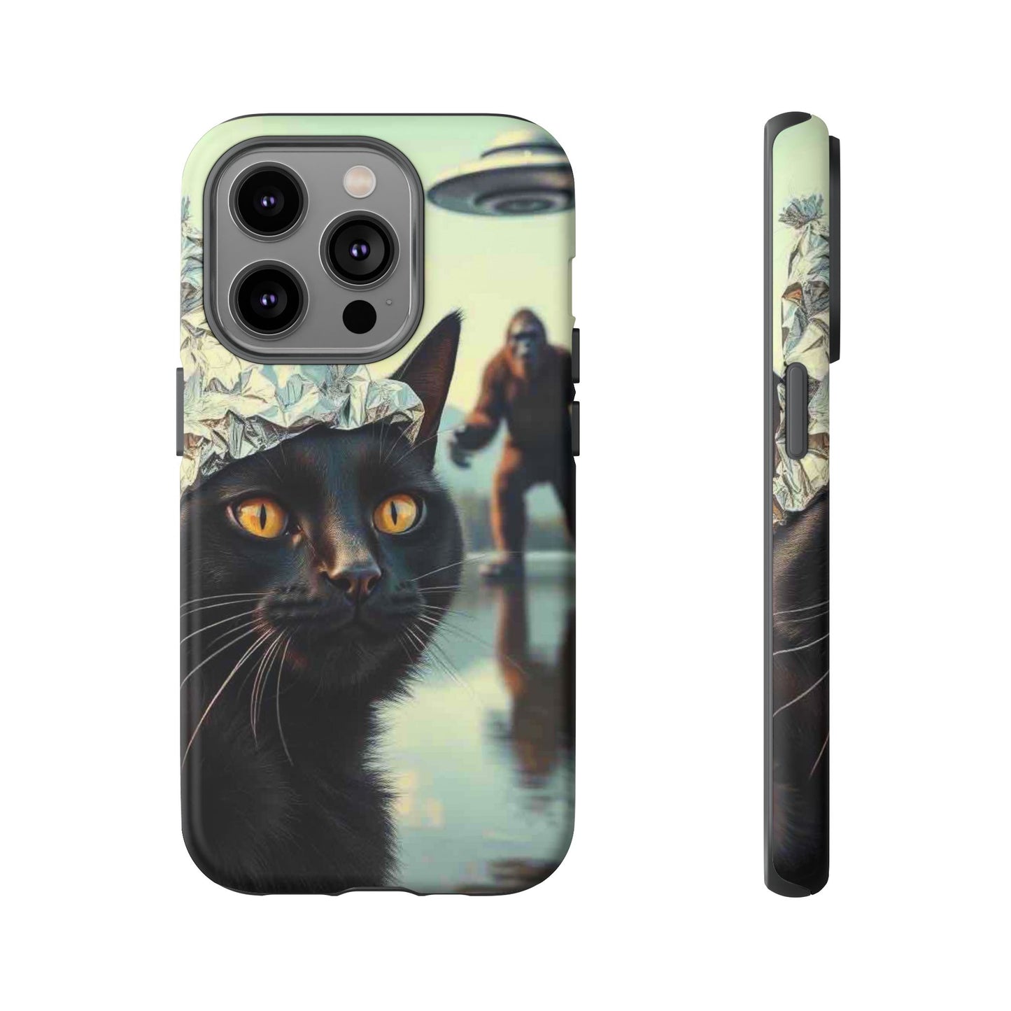 Conspiracy Cat Tough Phone Cases