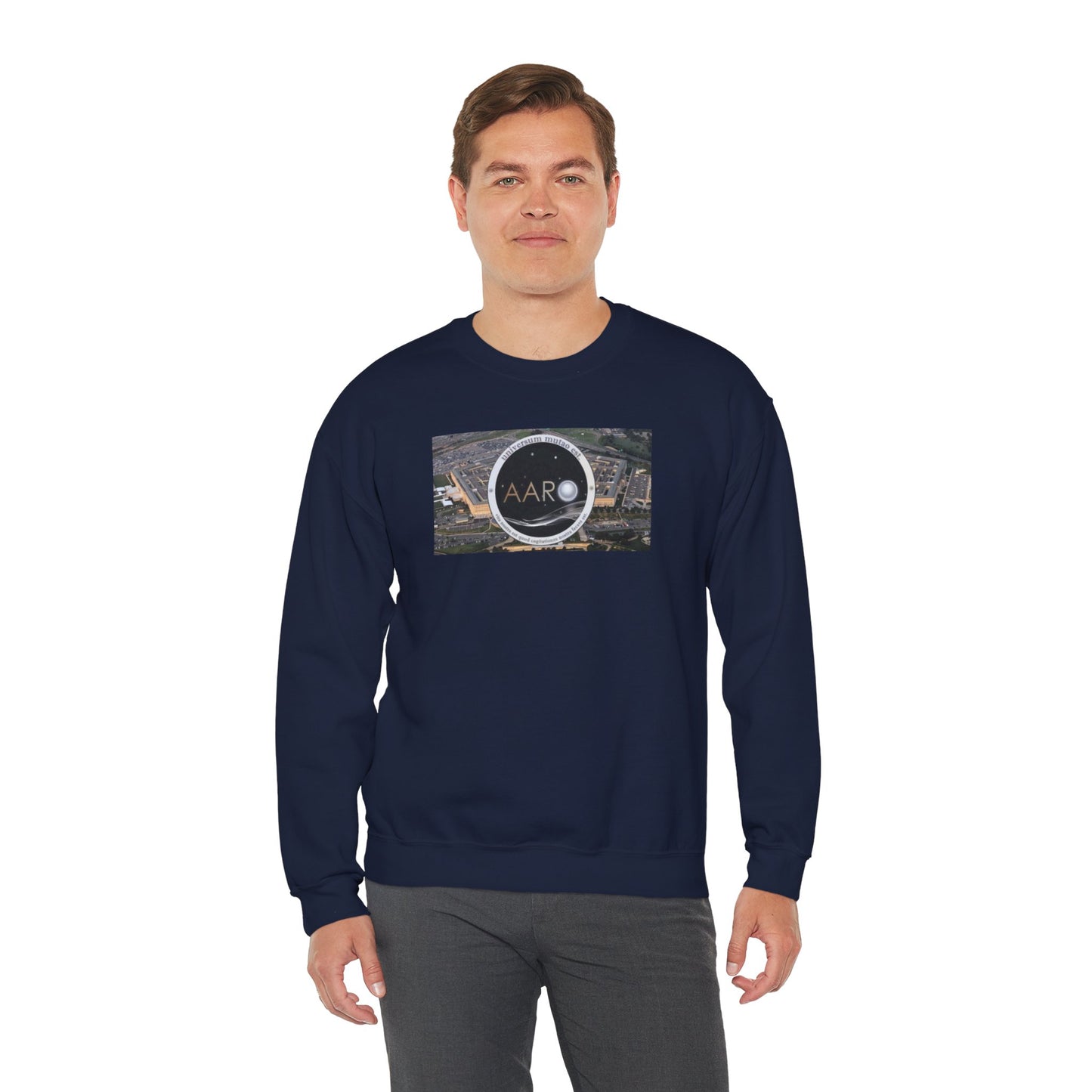 AARO™ Logo - Unisex Heavy Blend Crewneck Sweatshirt