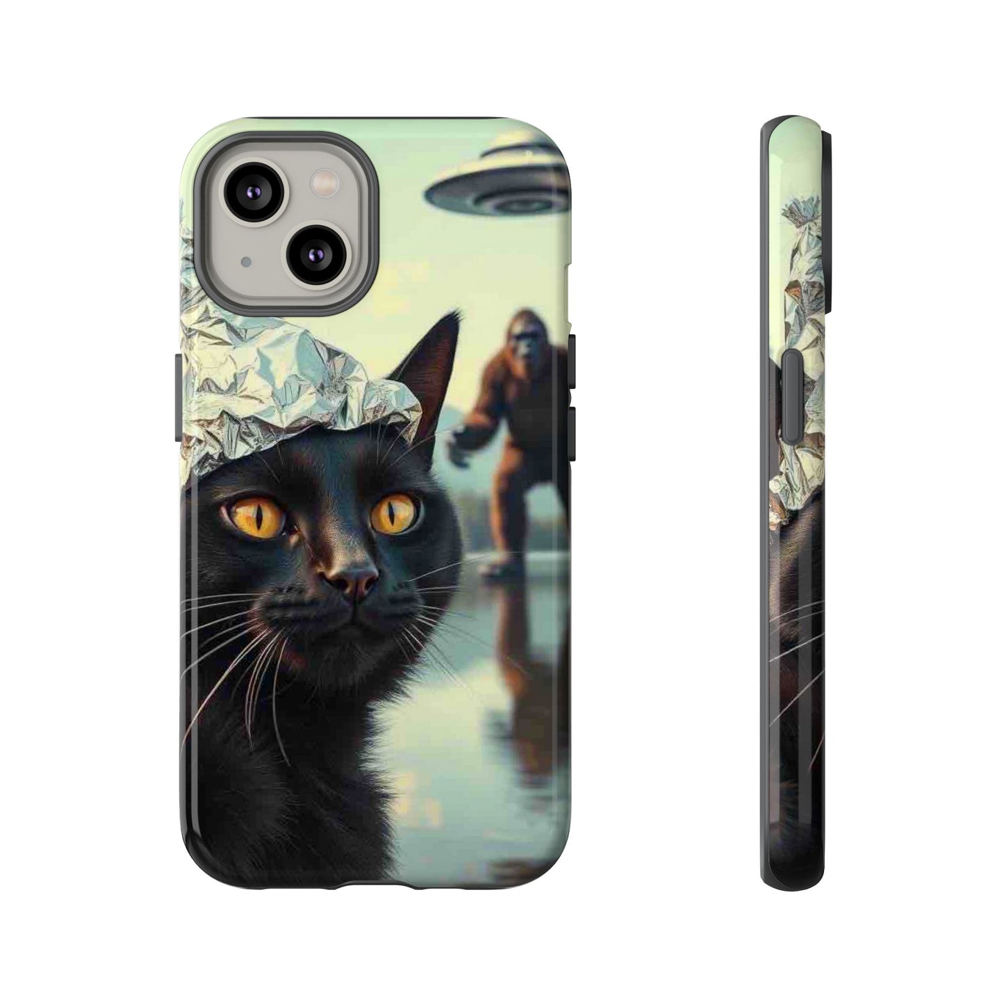 Conspiracy Cat Tough Phone Cases