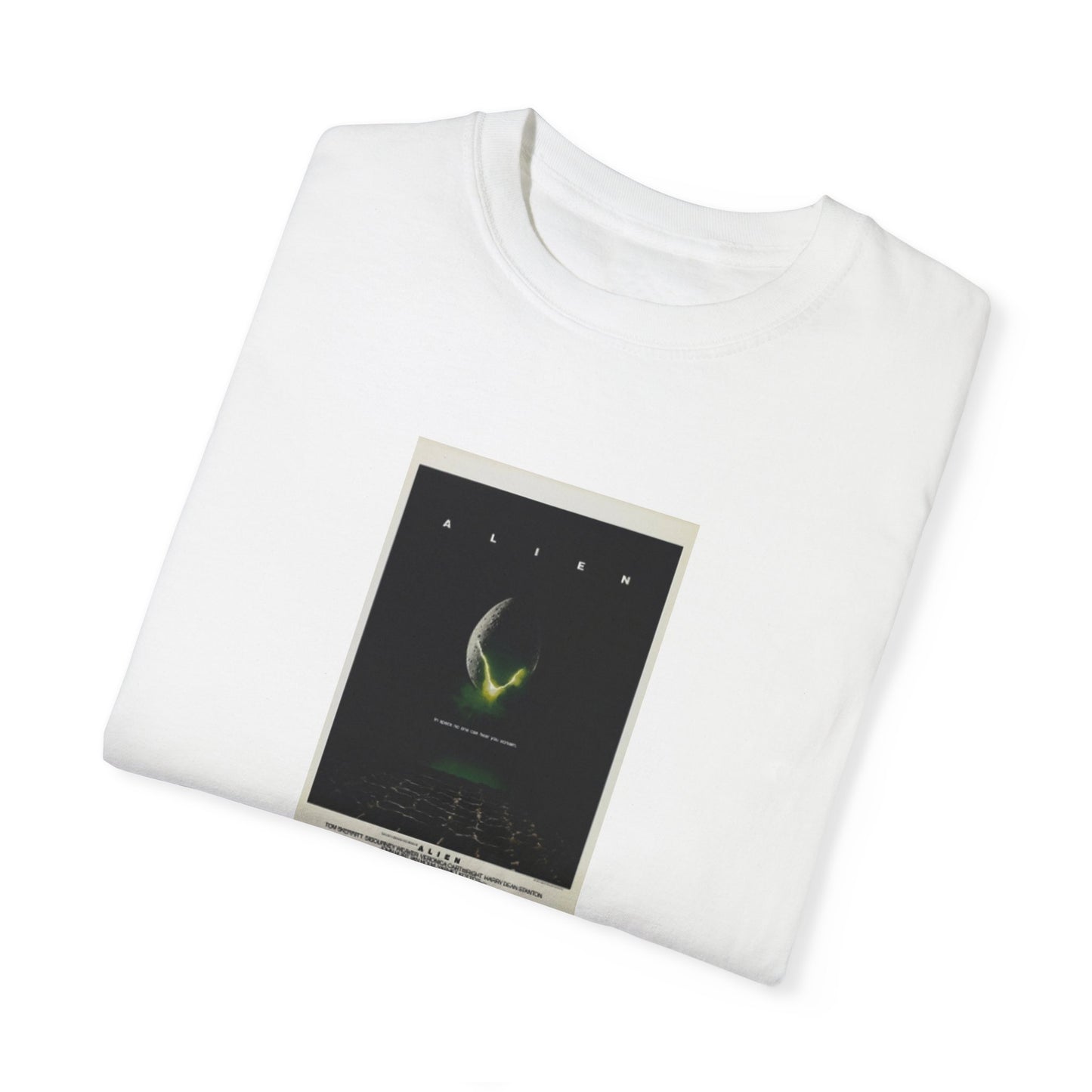 Aliens Movie Poster- Unisex Garment-Dyed T-shirt