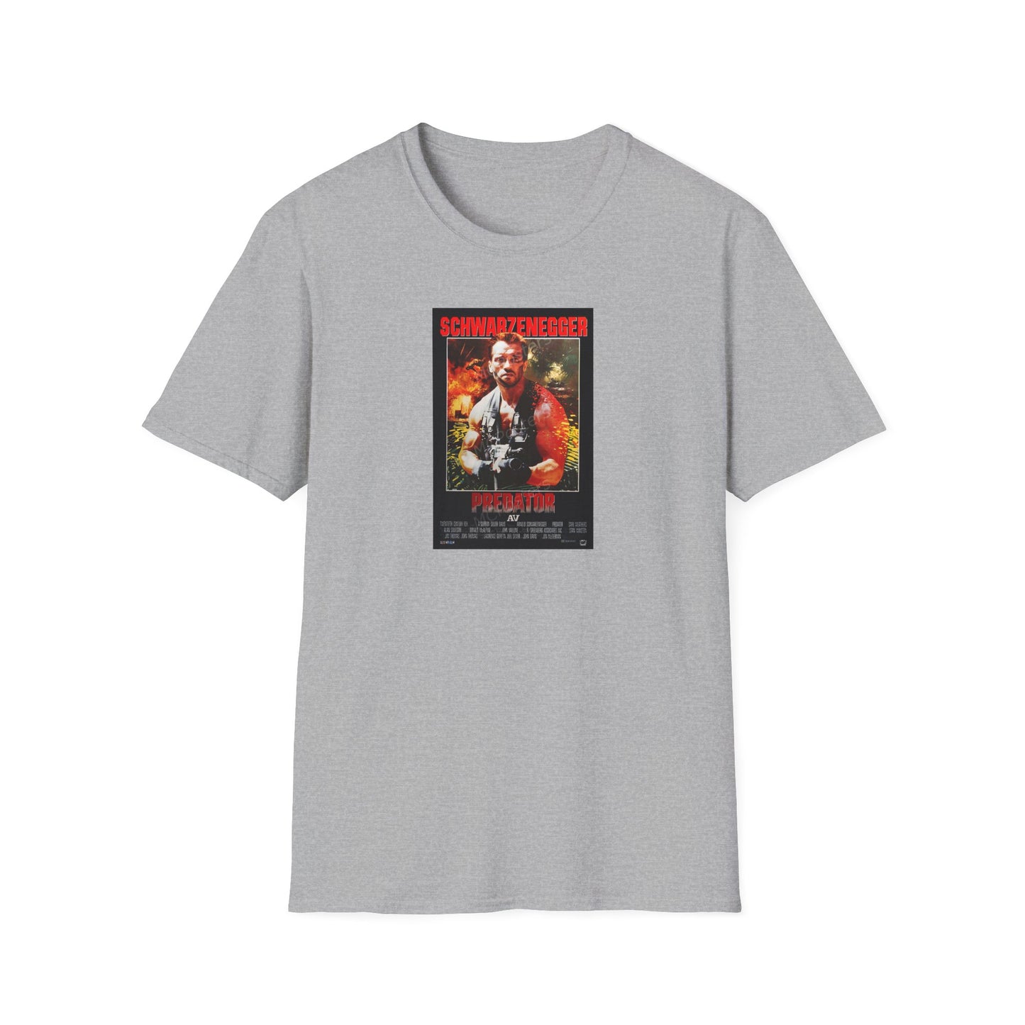 Predator Movie Poster in a Unisex Softstyle T-Shirt