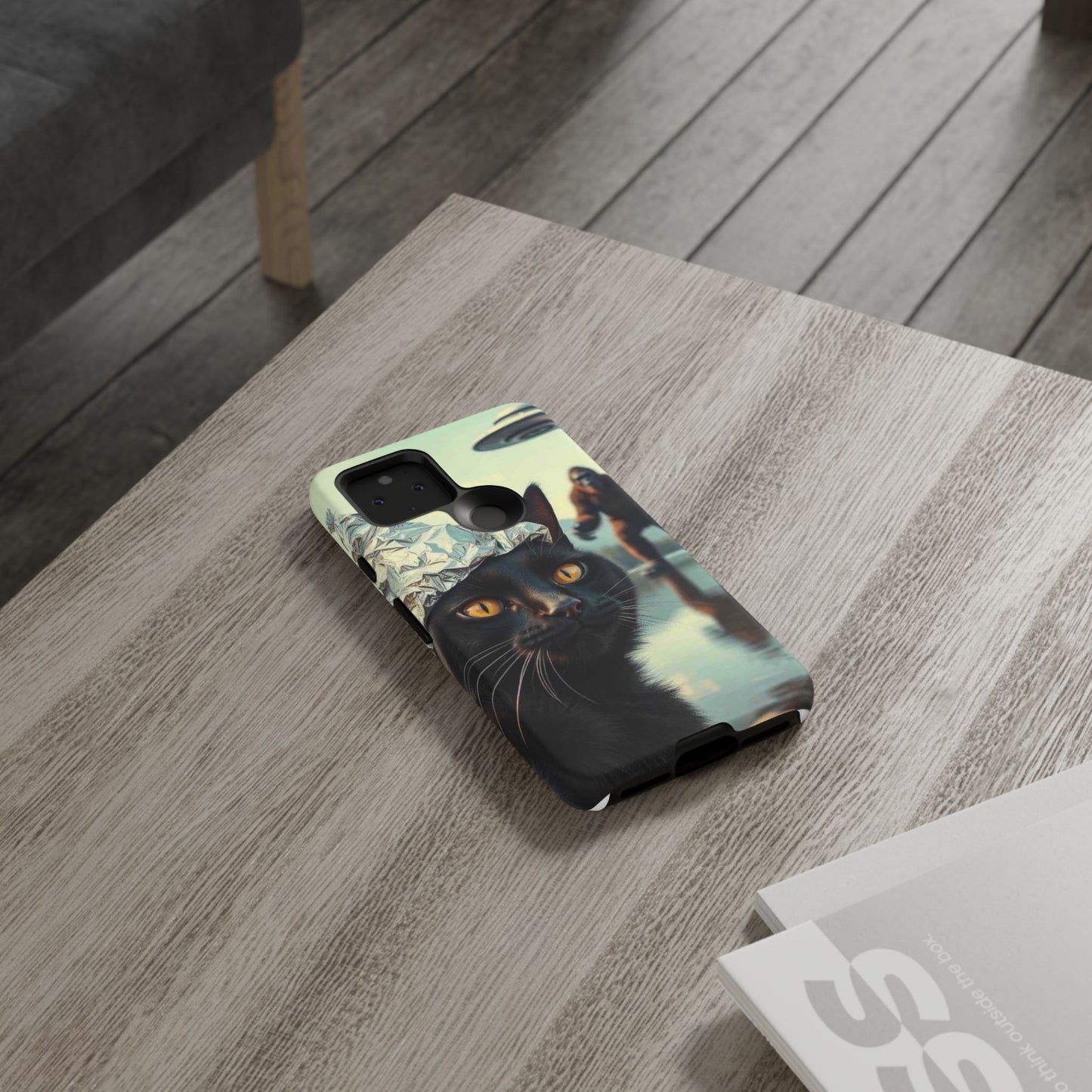 Conspiracy Cat Tough Phone Cases