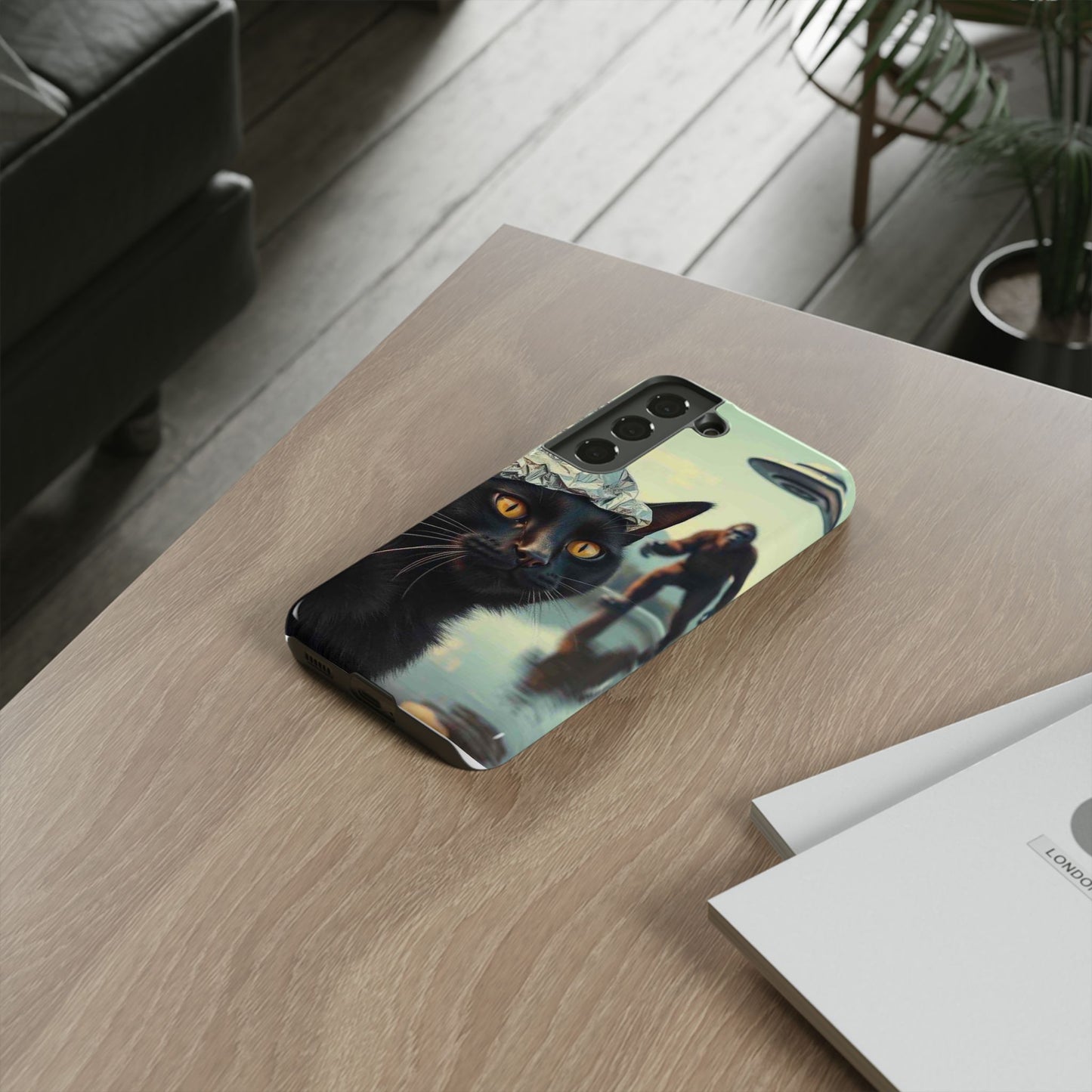 Conspiracy Cat Tough Phone Cases