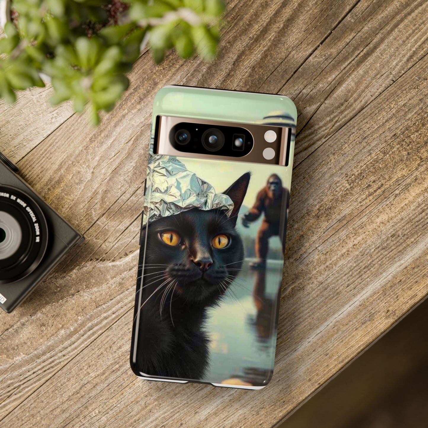 Conspiracy Cat Tough Phone Cases