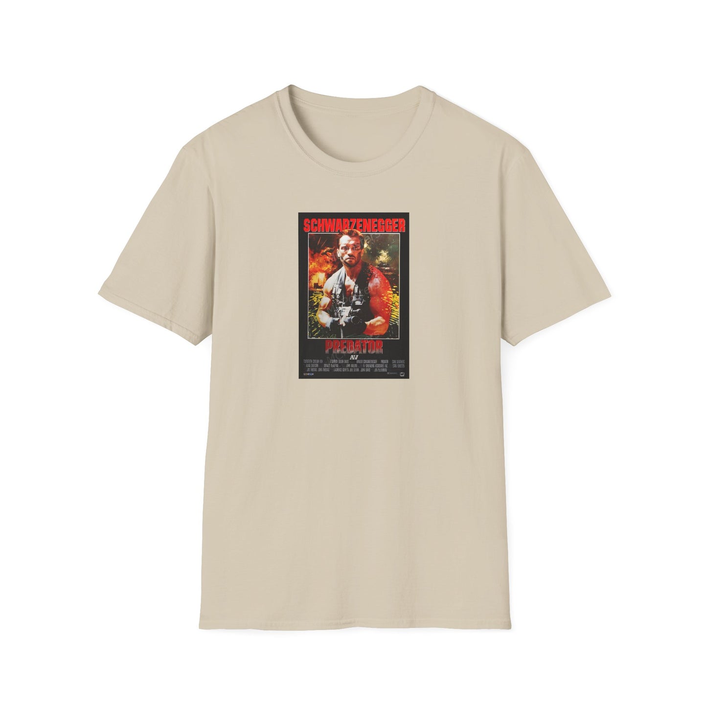 Predator Movie Poster in a Unisex Softstyle T-Shirt