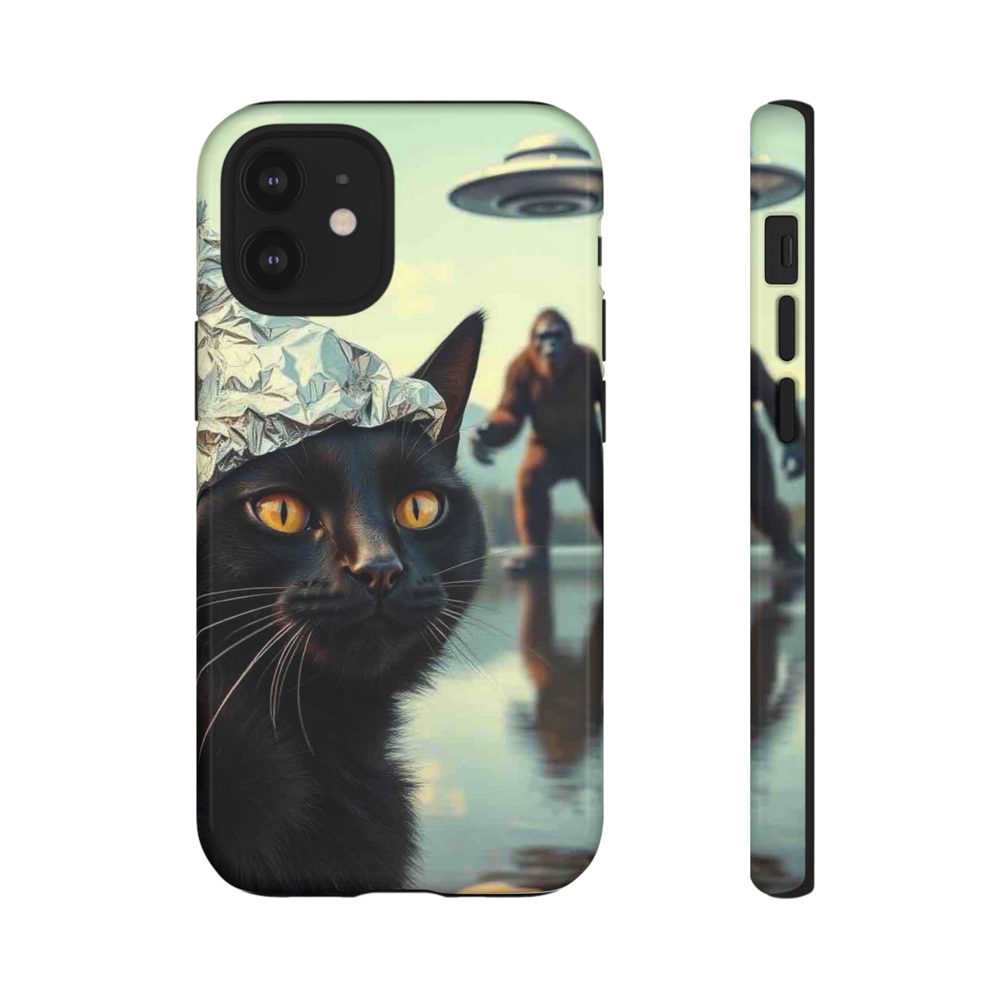 Conspiracy Cat Tough Phone Cases