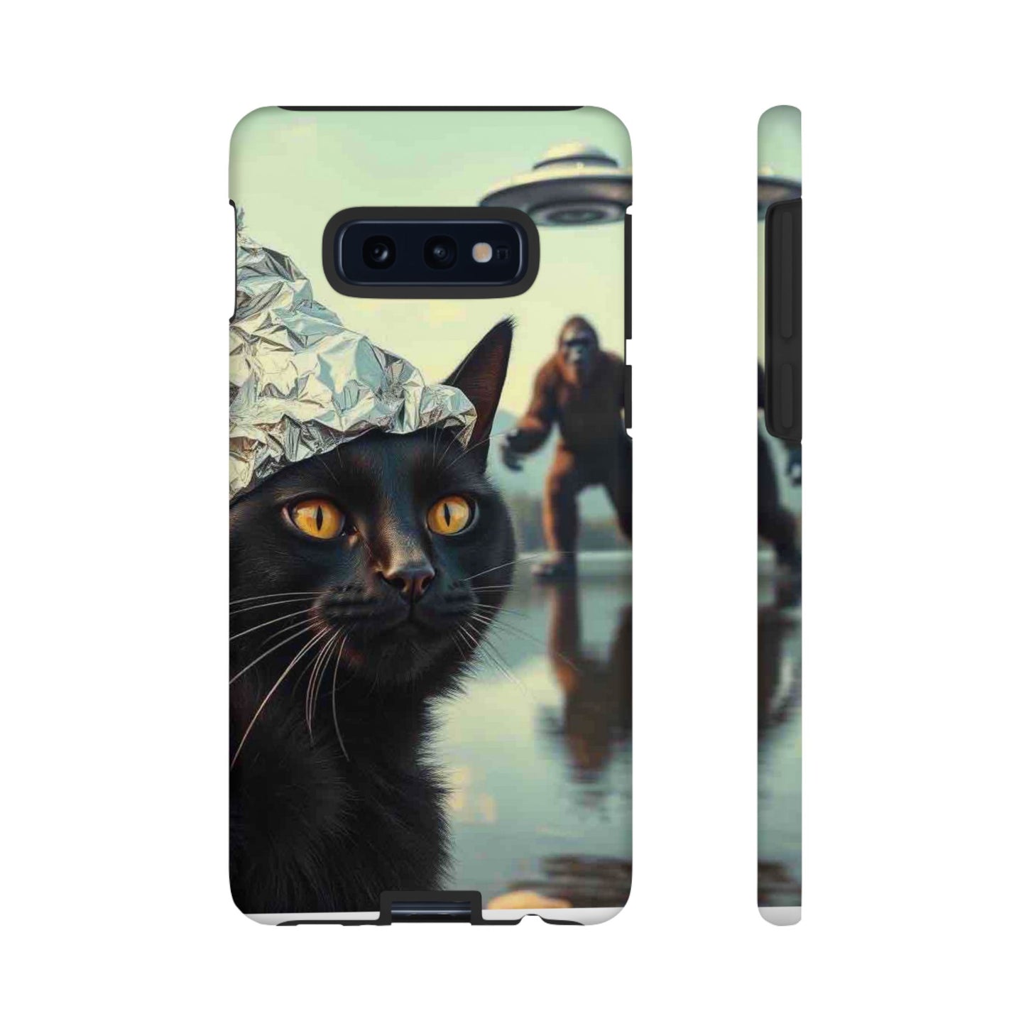 Conspiracy Cat Tough Phone Cases