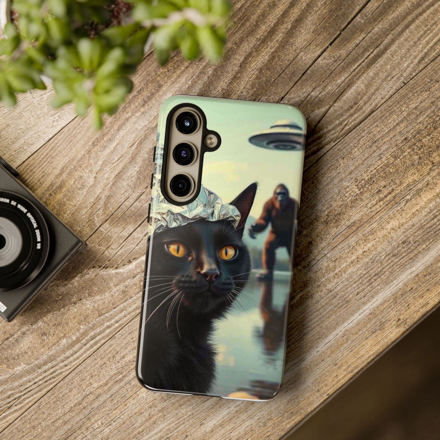 Conspiracy Cat Tough Phone Cases