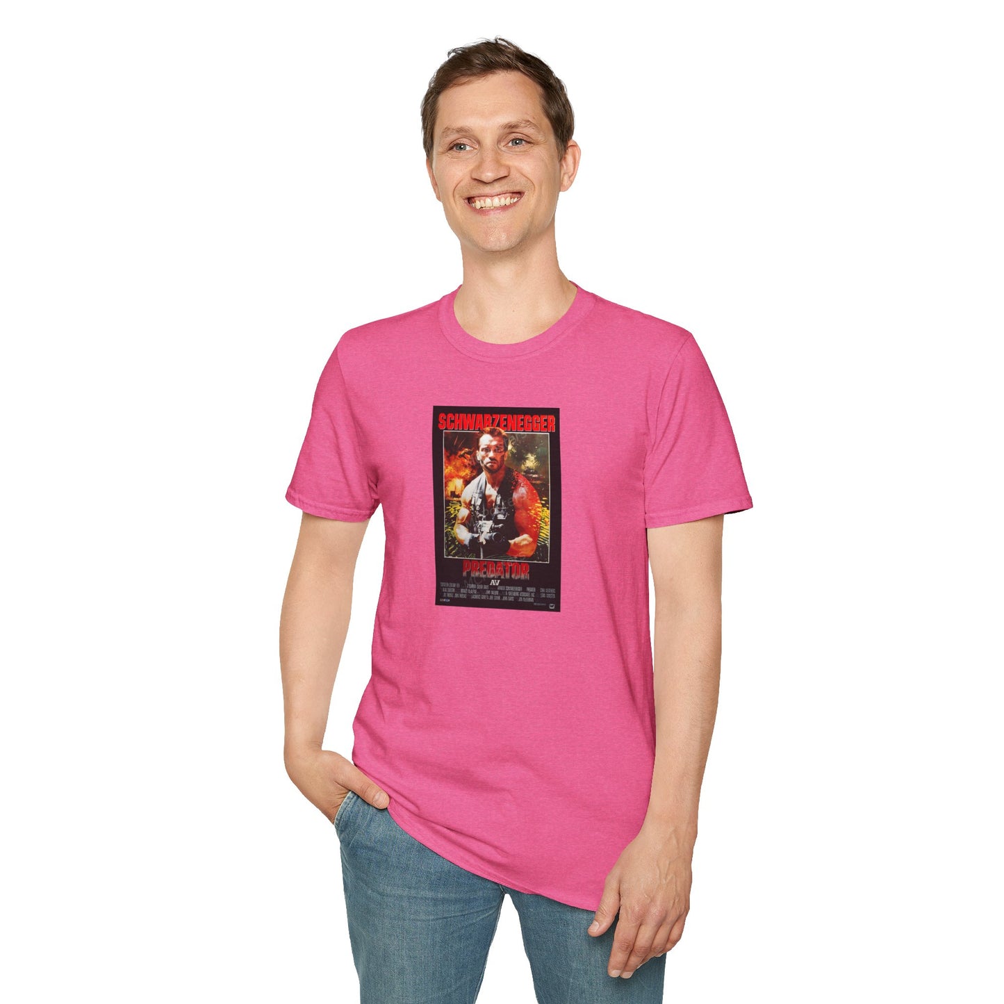 Predator Movie Poster in a Unisex Softstyle T-Shirt