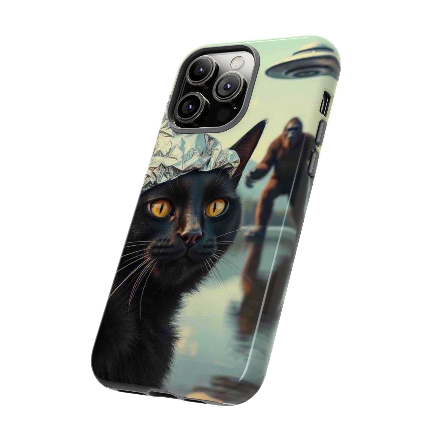 Conspiracy Cat Tough Phone Cases