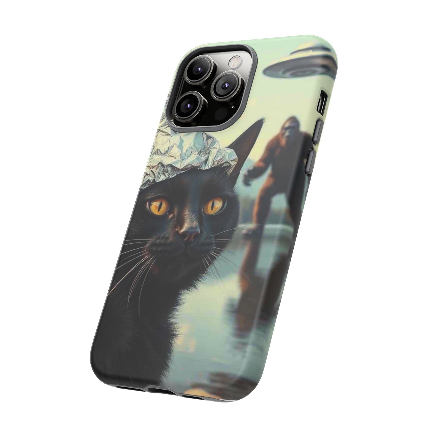 Conspiracy Cat Tough Phone Cases