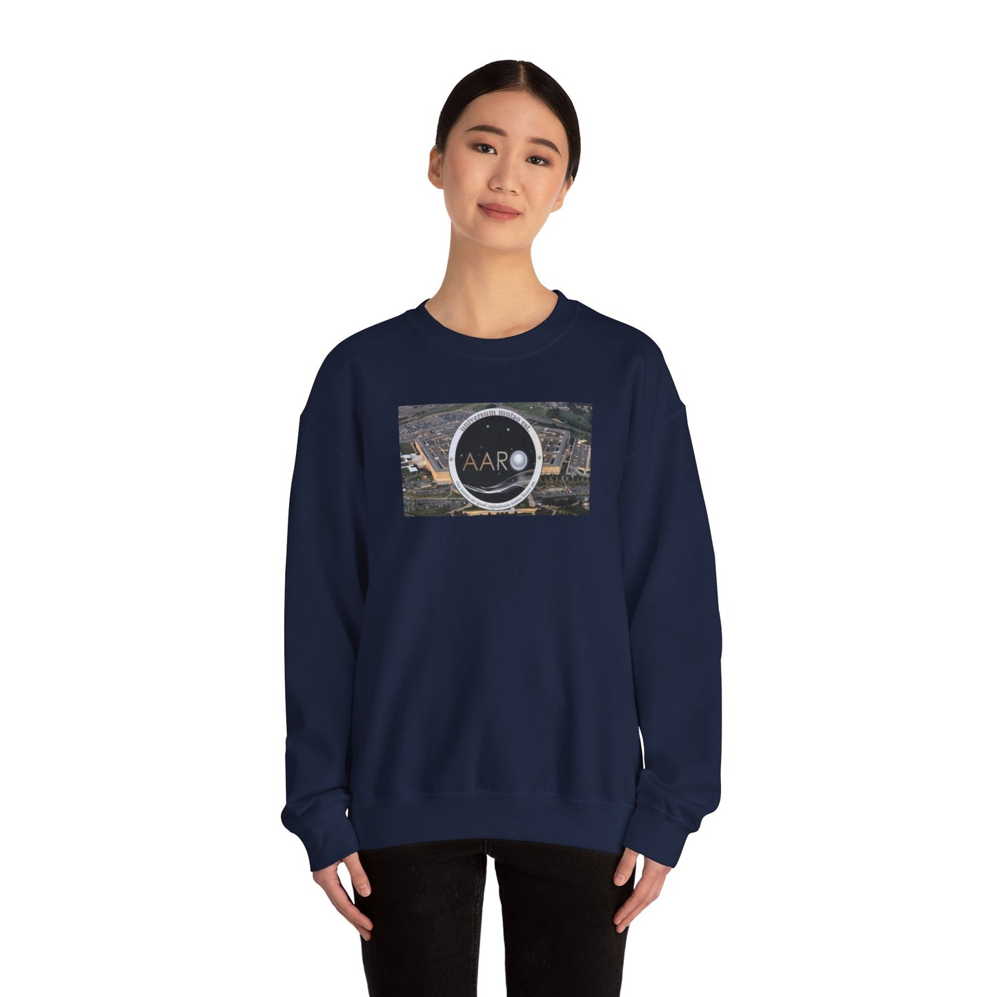 AARO™ Logo - Unisex Heavy Blend Crewneck Sweatshirt