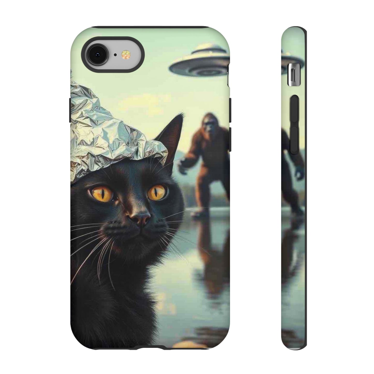 Conspiracy Cat Tough Phone Cases