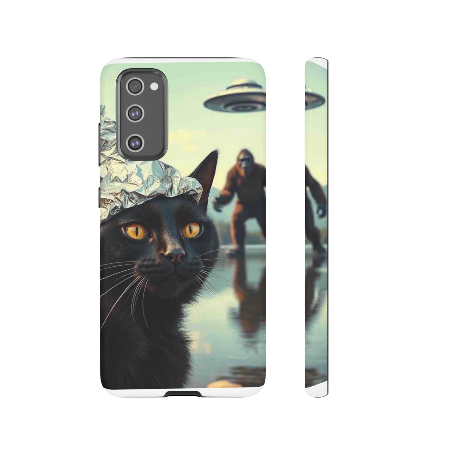 Conspiracy Cat Tough Phone Cases