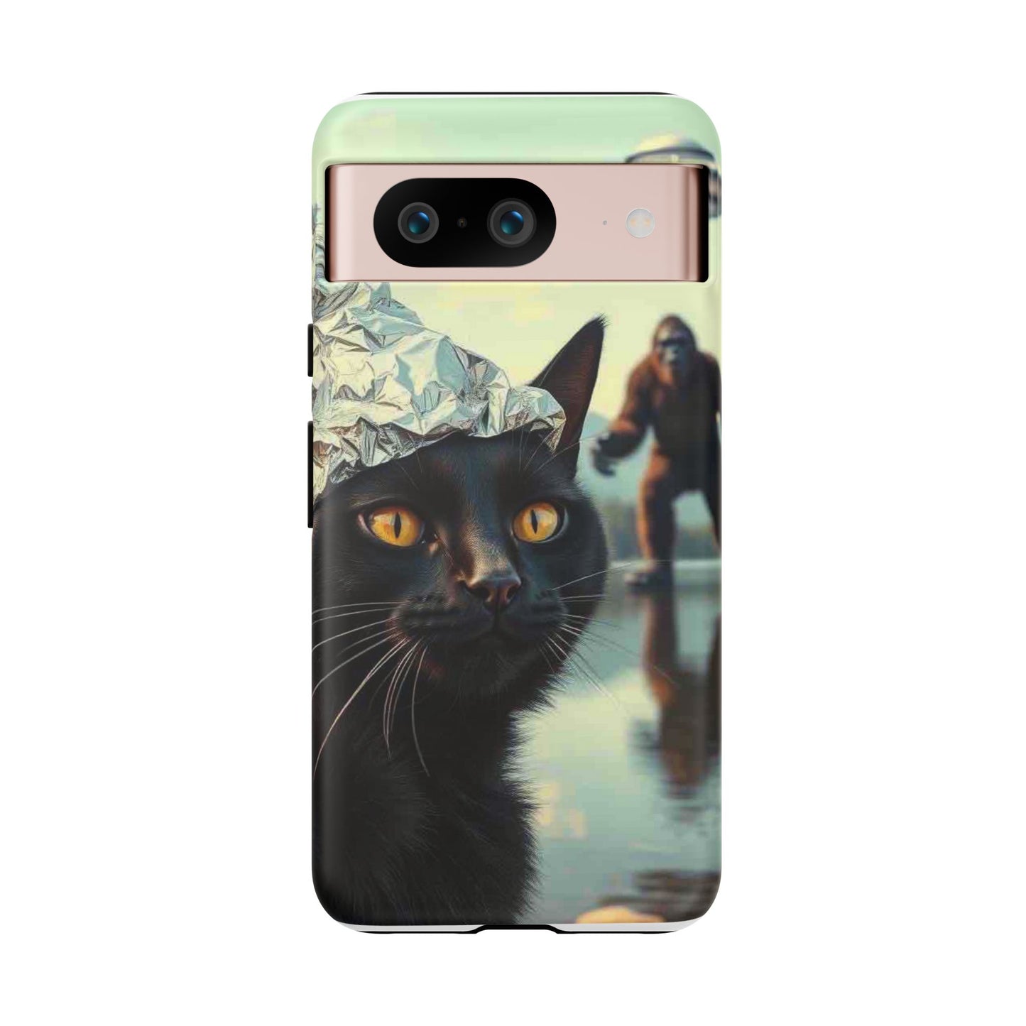 Conspiracy Cat Tough Phone Cases