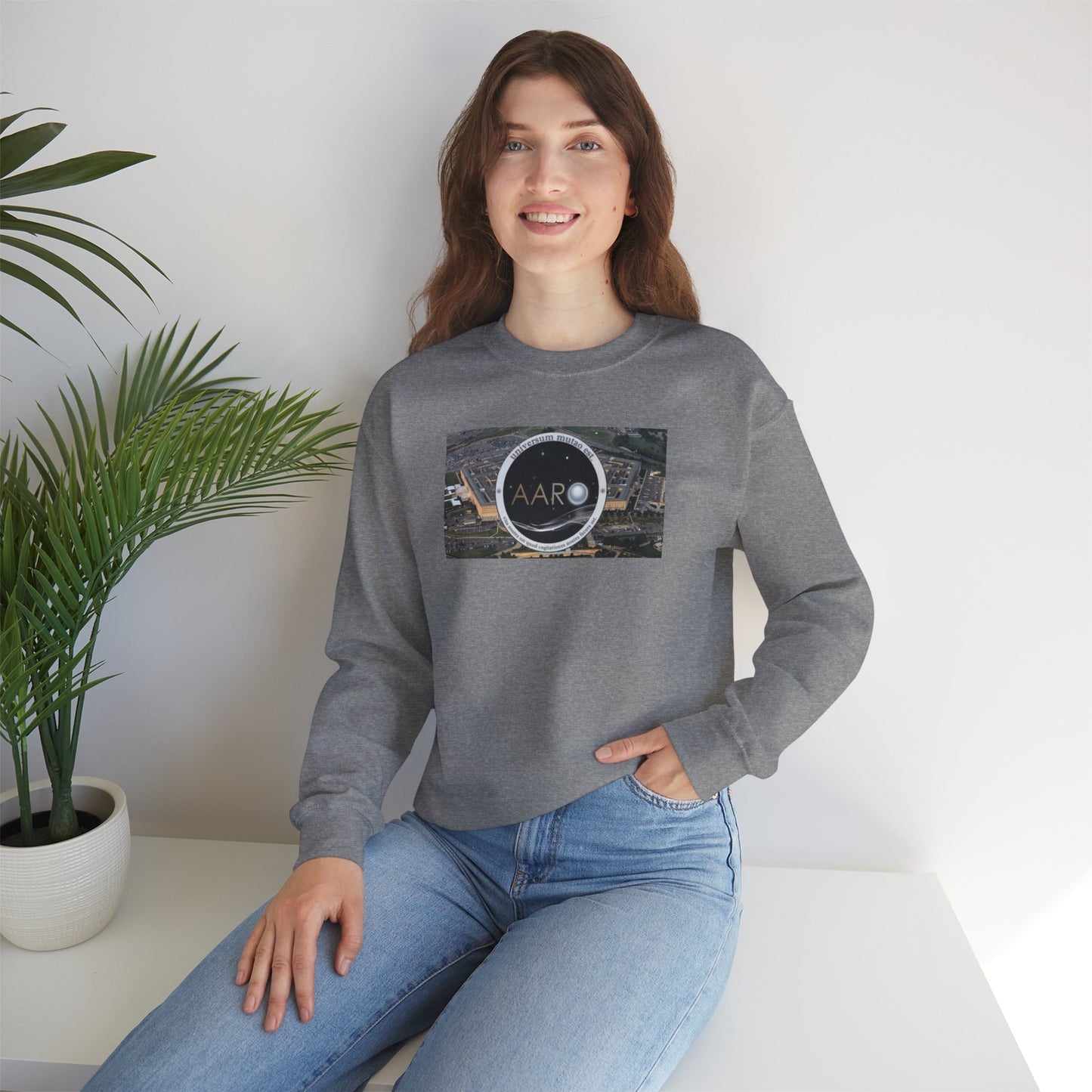 AARO™ Logo - Unisex Heavy Blend Crewneck Sweatshirt