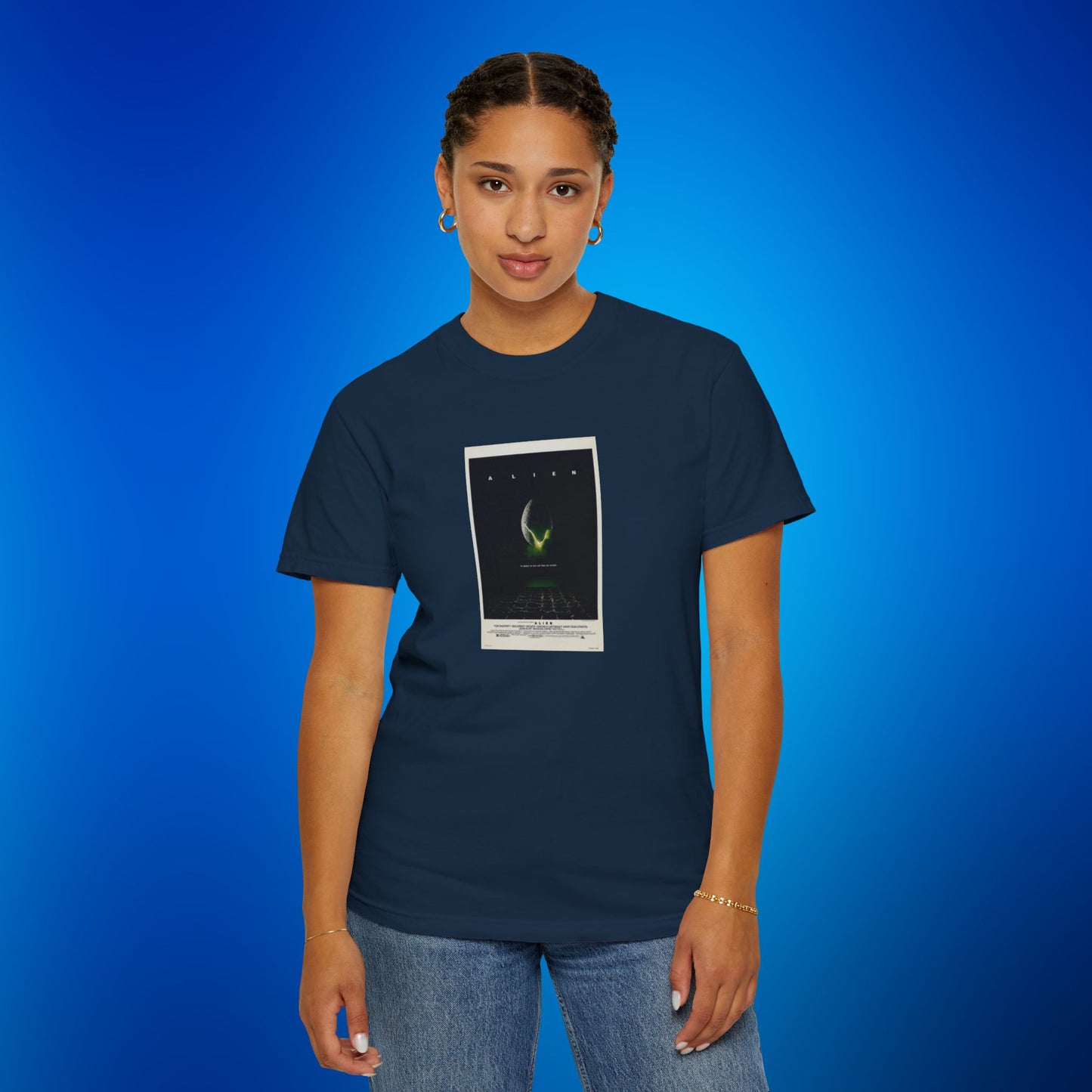 Aliens Movie Poster- Unisex Garment-Dyed T-shirt