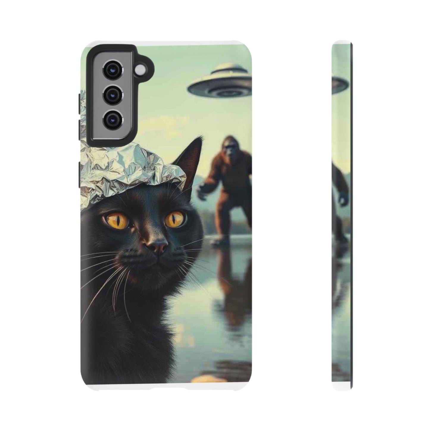 Conspiracy Cat Tough Phone Cases