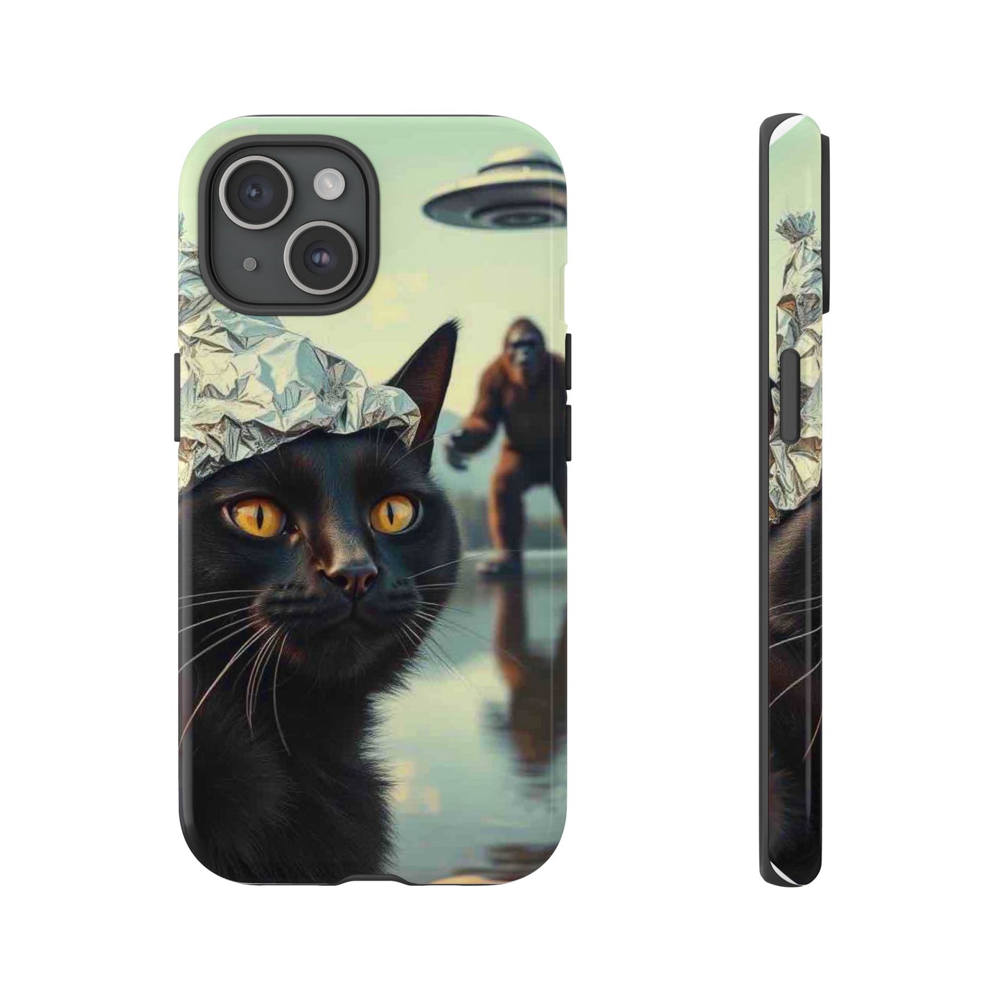 Conspiracy Cat Tough Phone Cases