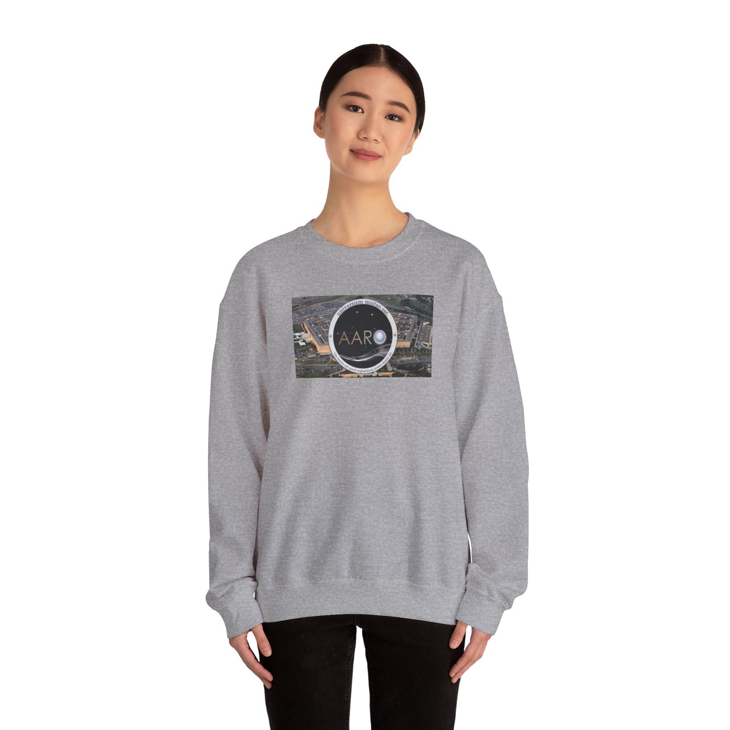 AARO™ Logo - Unisex Heavy Blend Crewneck Sweatshirt