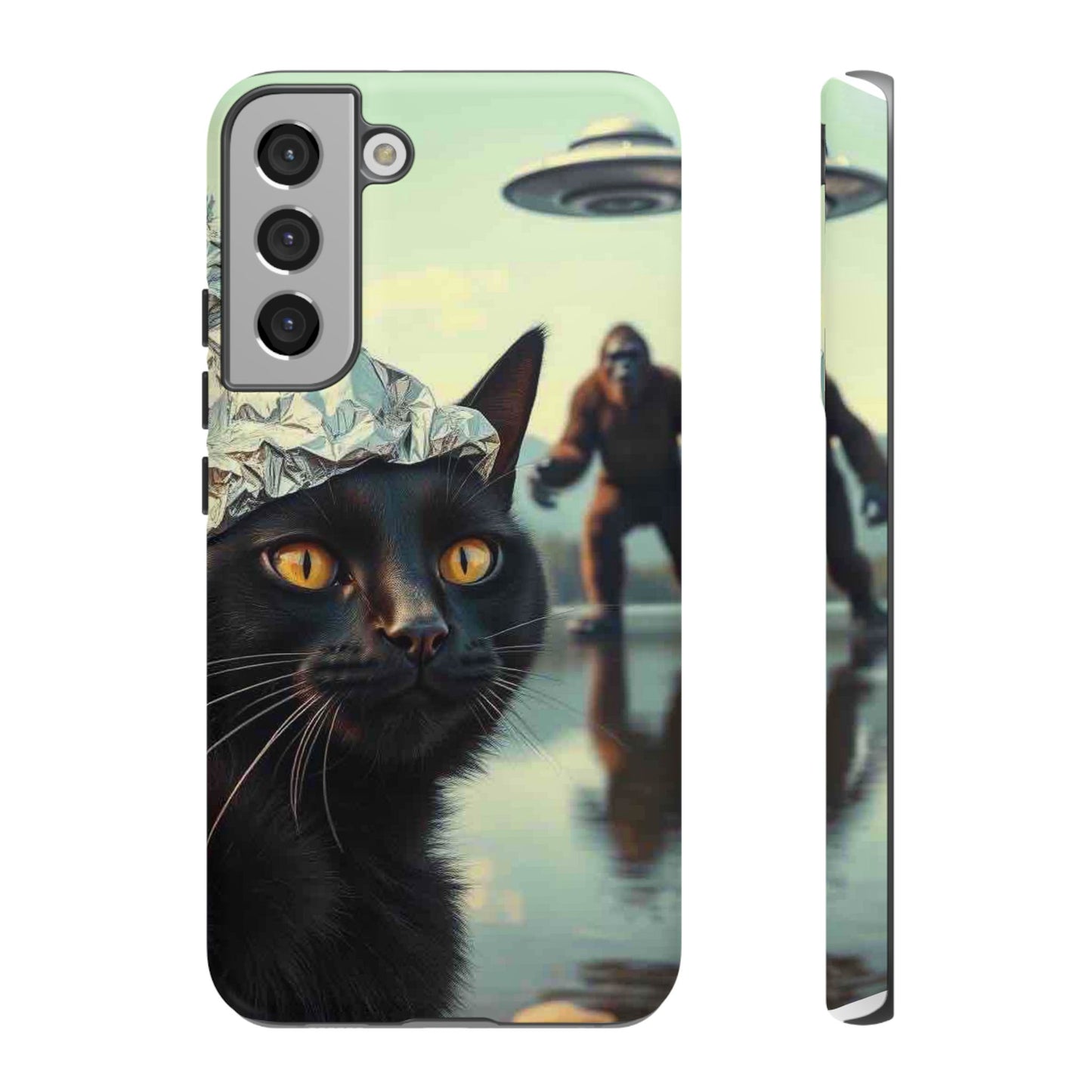 Conspiracy Cat Tough Phone Cases