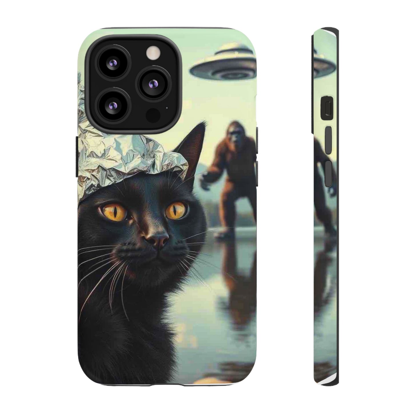 Conspiracy Cat Tough Phone Cases