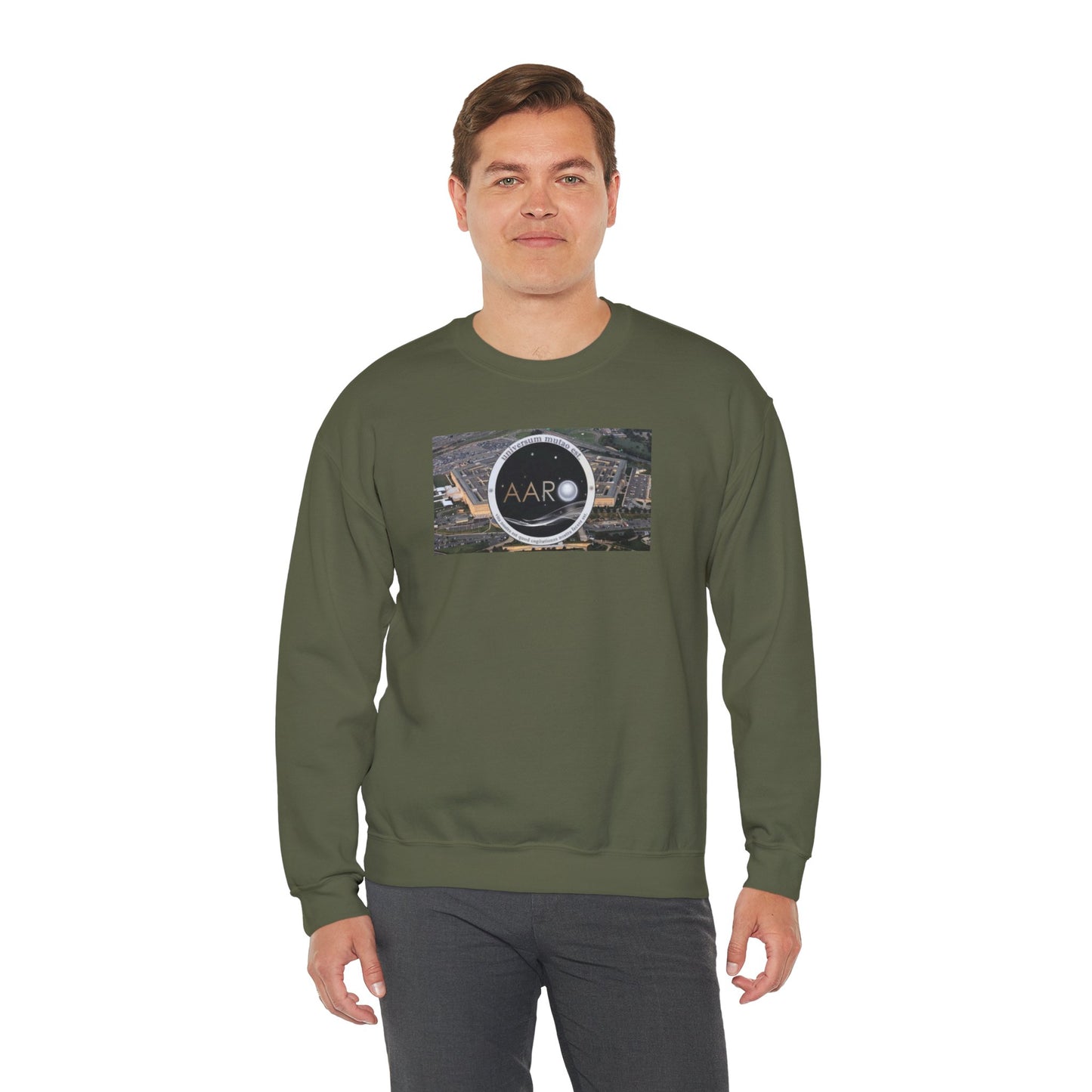 AARO™ Logo - Unisex Heavy Blend Crewneck Sweatshirt