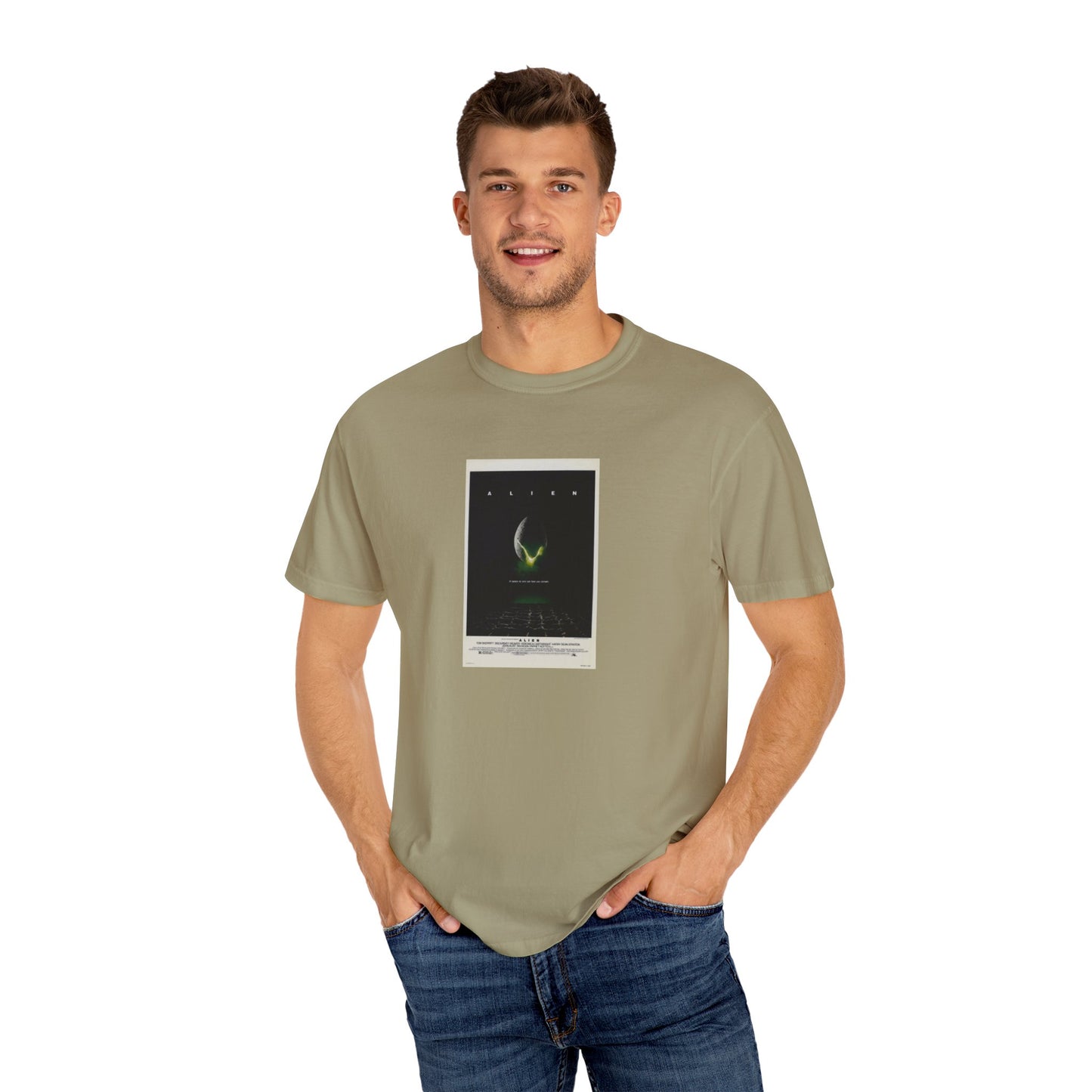 Aliens Movie Poster- Unisex Garment-Dyed T-shirt