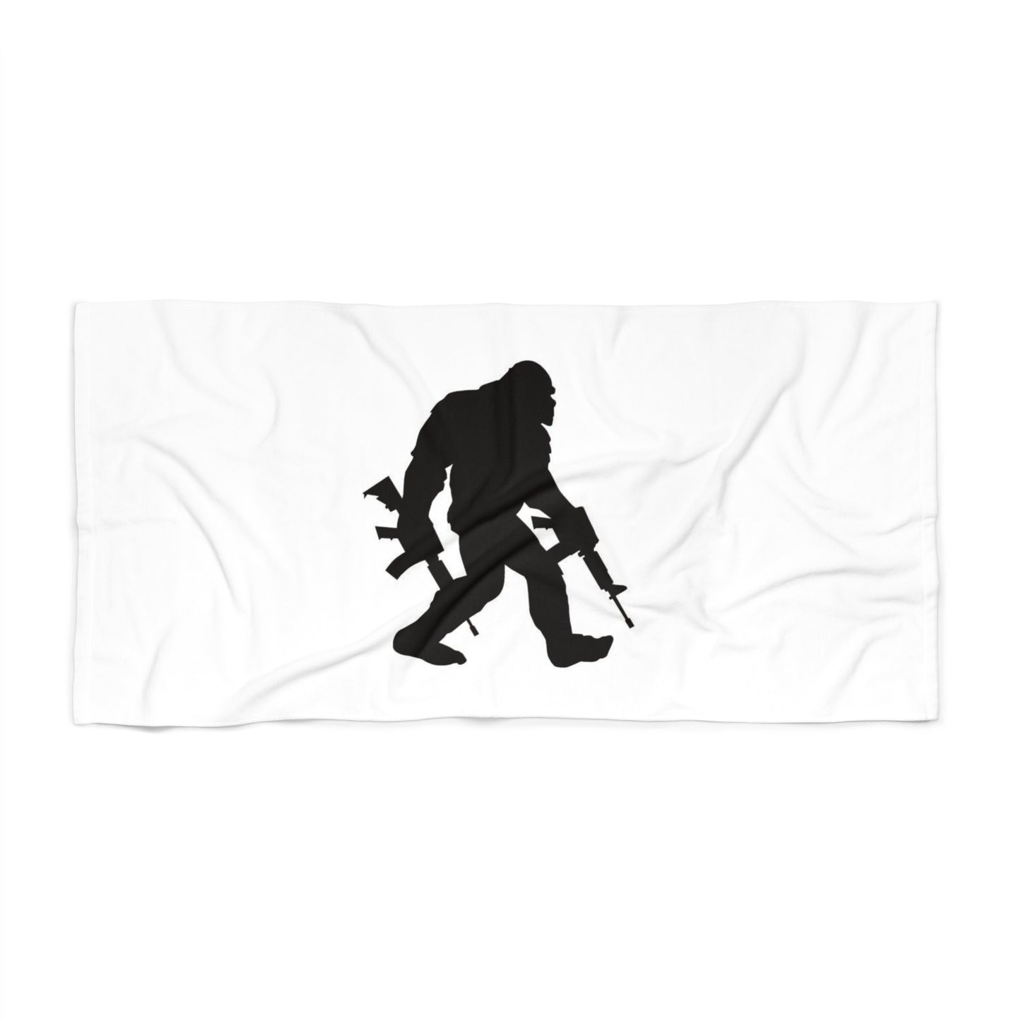 Armed Big Foot Beach Towel