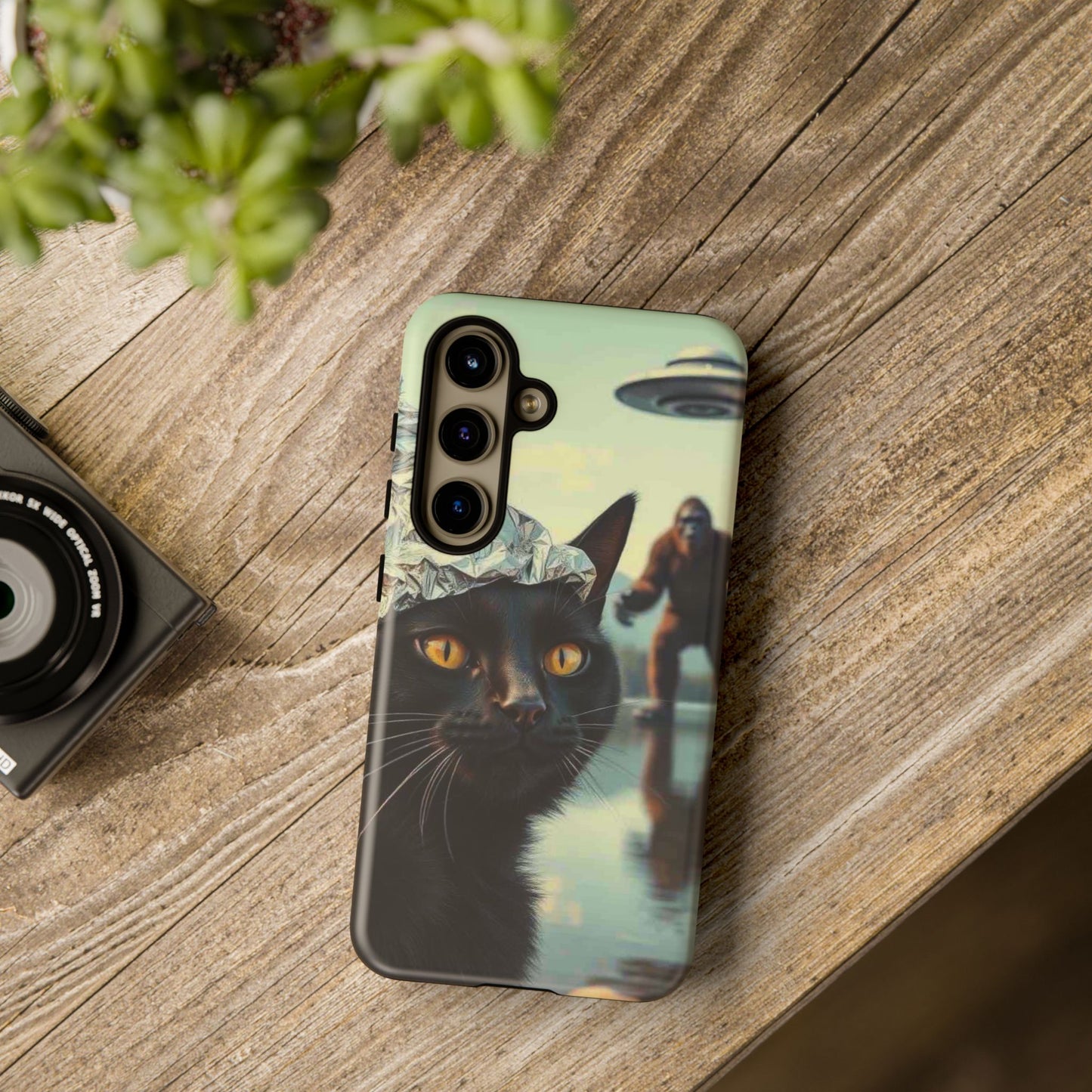 Conspiracy Cat Tough Phone Cases