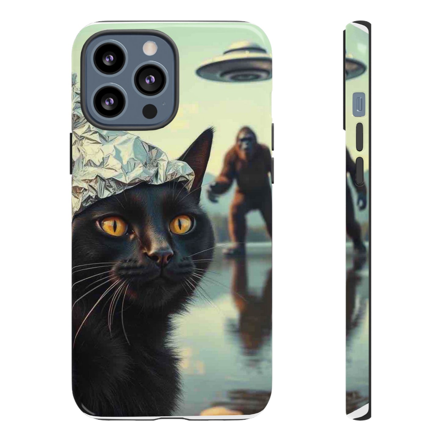 Conspiracy Cat Tough Phone Cases