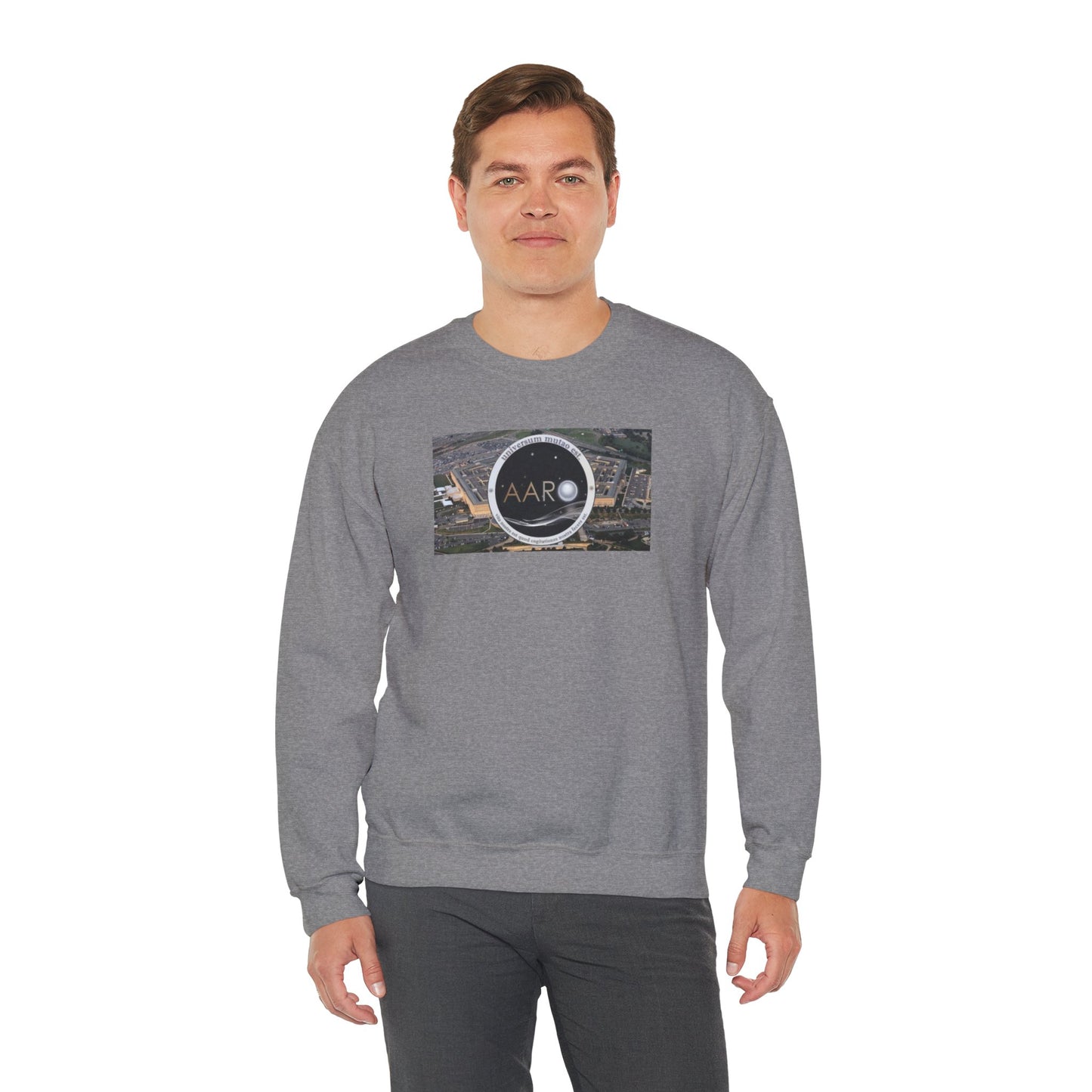 AARO™ Logo - Unisex Heavy Blend Crewneck Sweatshirt