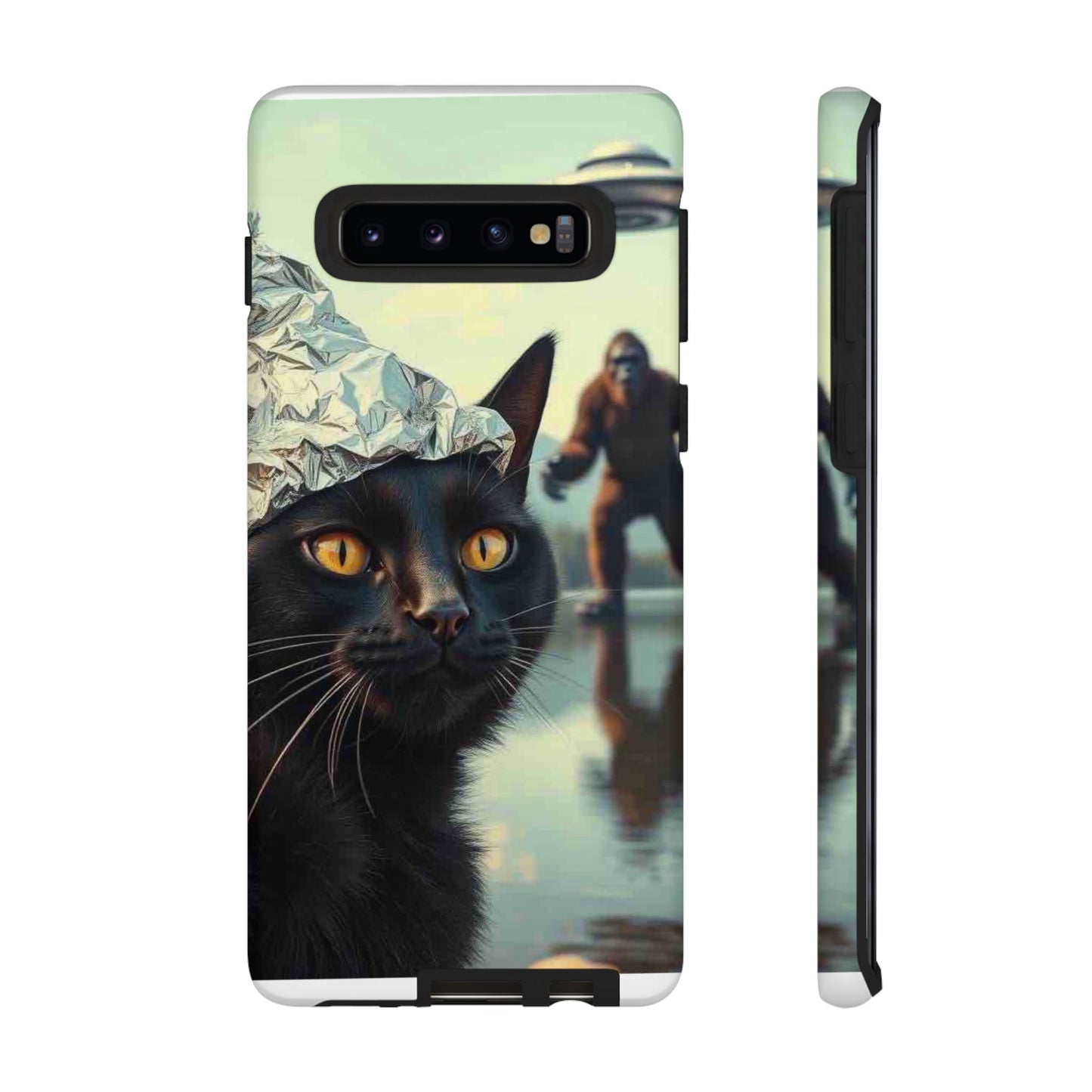 Conspiracy Cat Tough Phone Cases