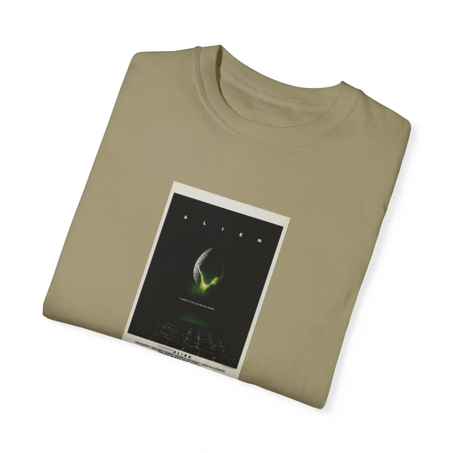 Aliens Movie Poster- Unisex Garment-Dyed T-shirt