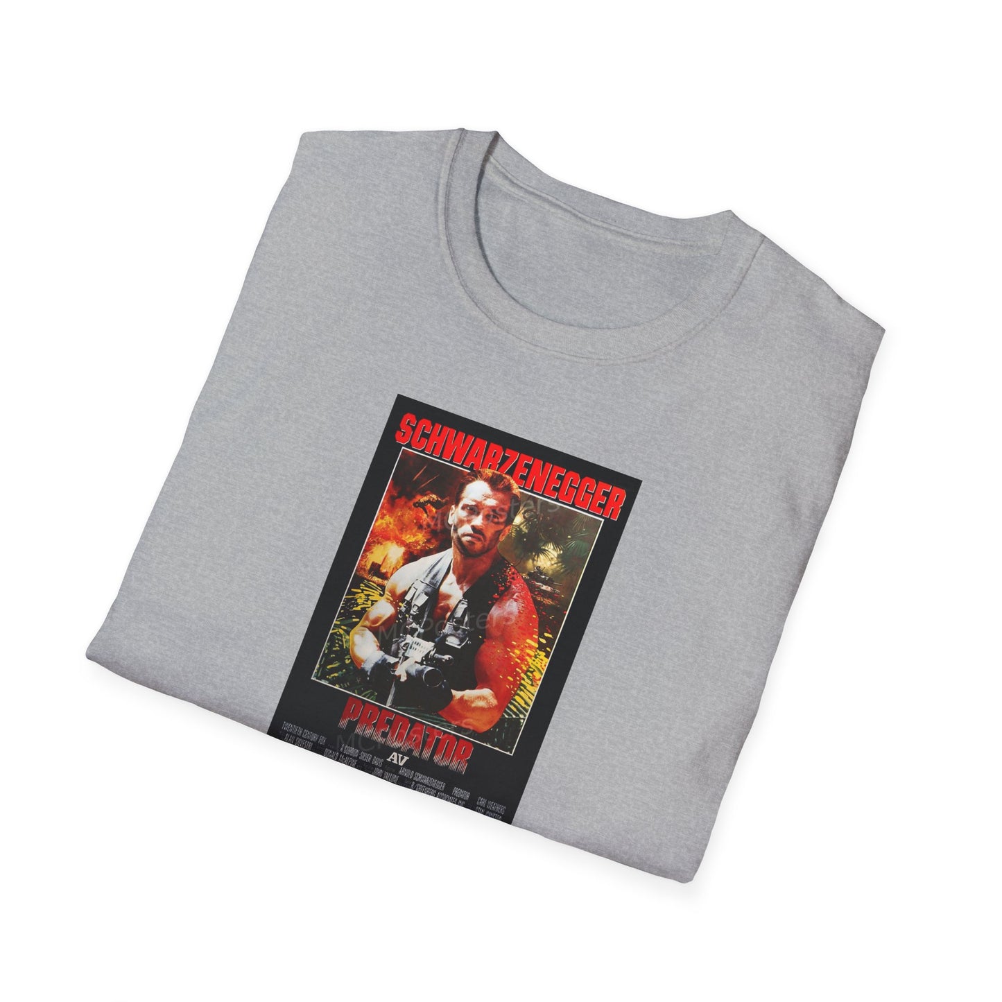 Predator Movie Poster in a Unisex Softstyle T-Shirt