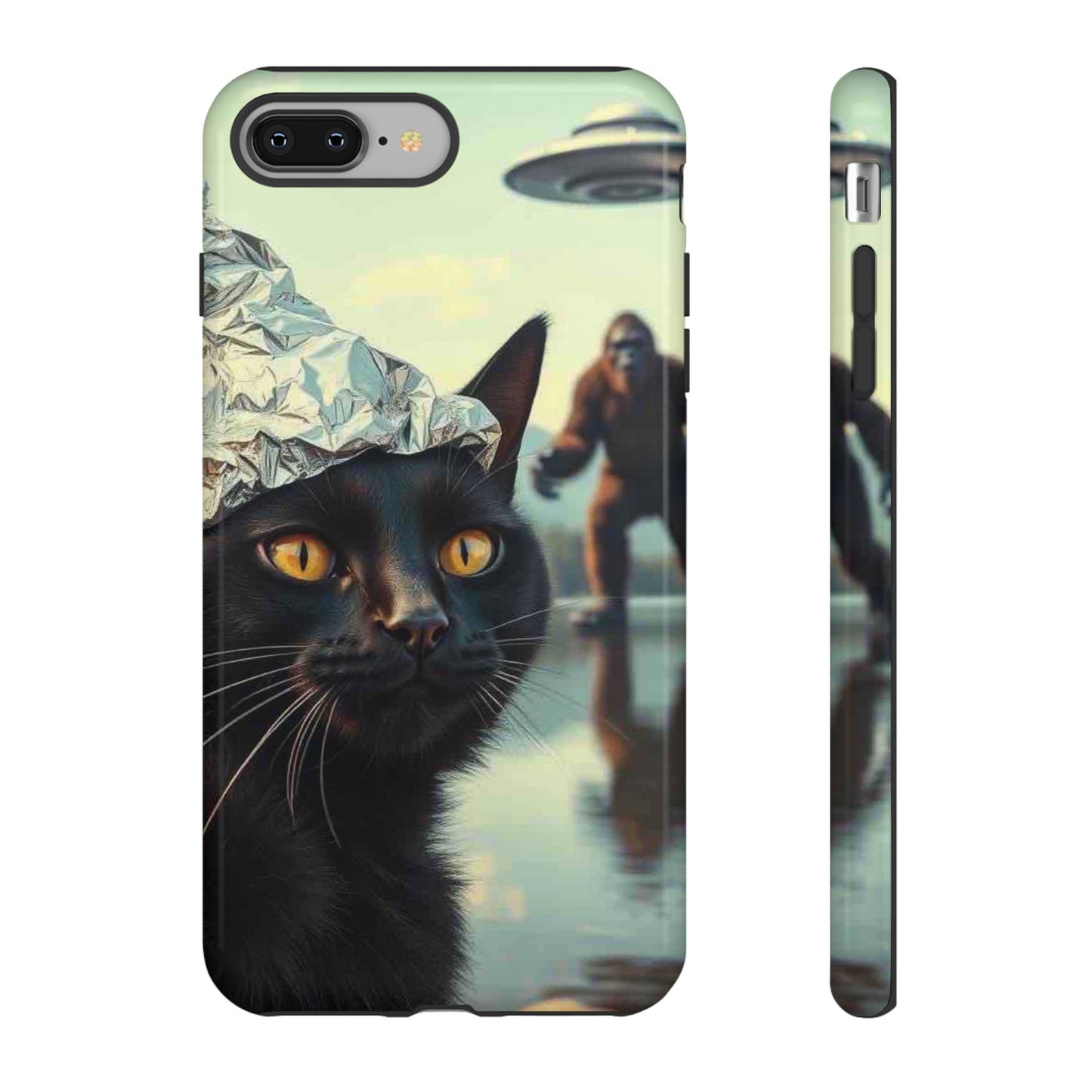 Conspiracy Cat Tough Phone Cases