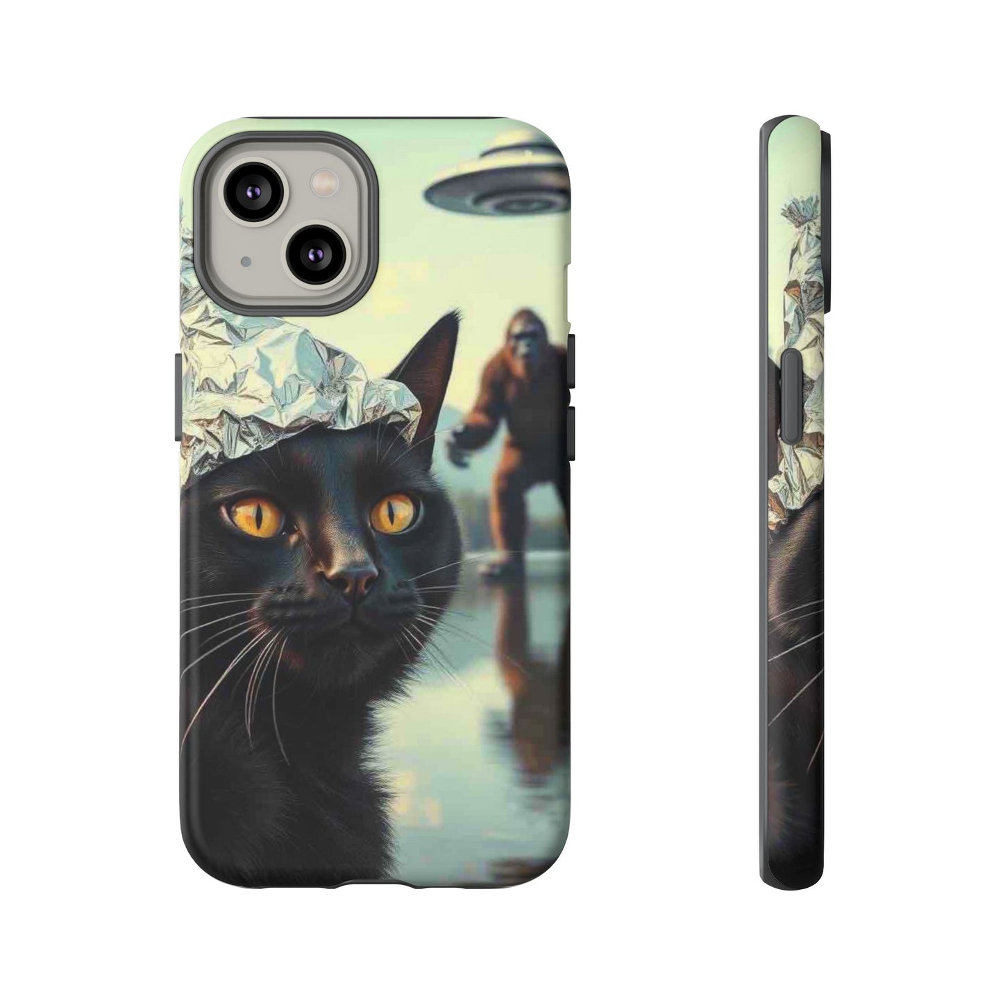 Conspiracy Cat Tough Phone Cases