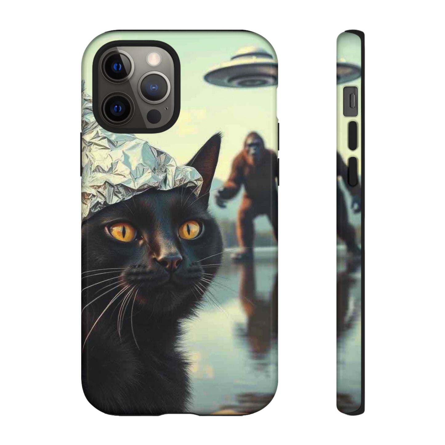 Conspiracy Cat Tough Phone Cases