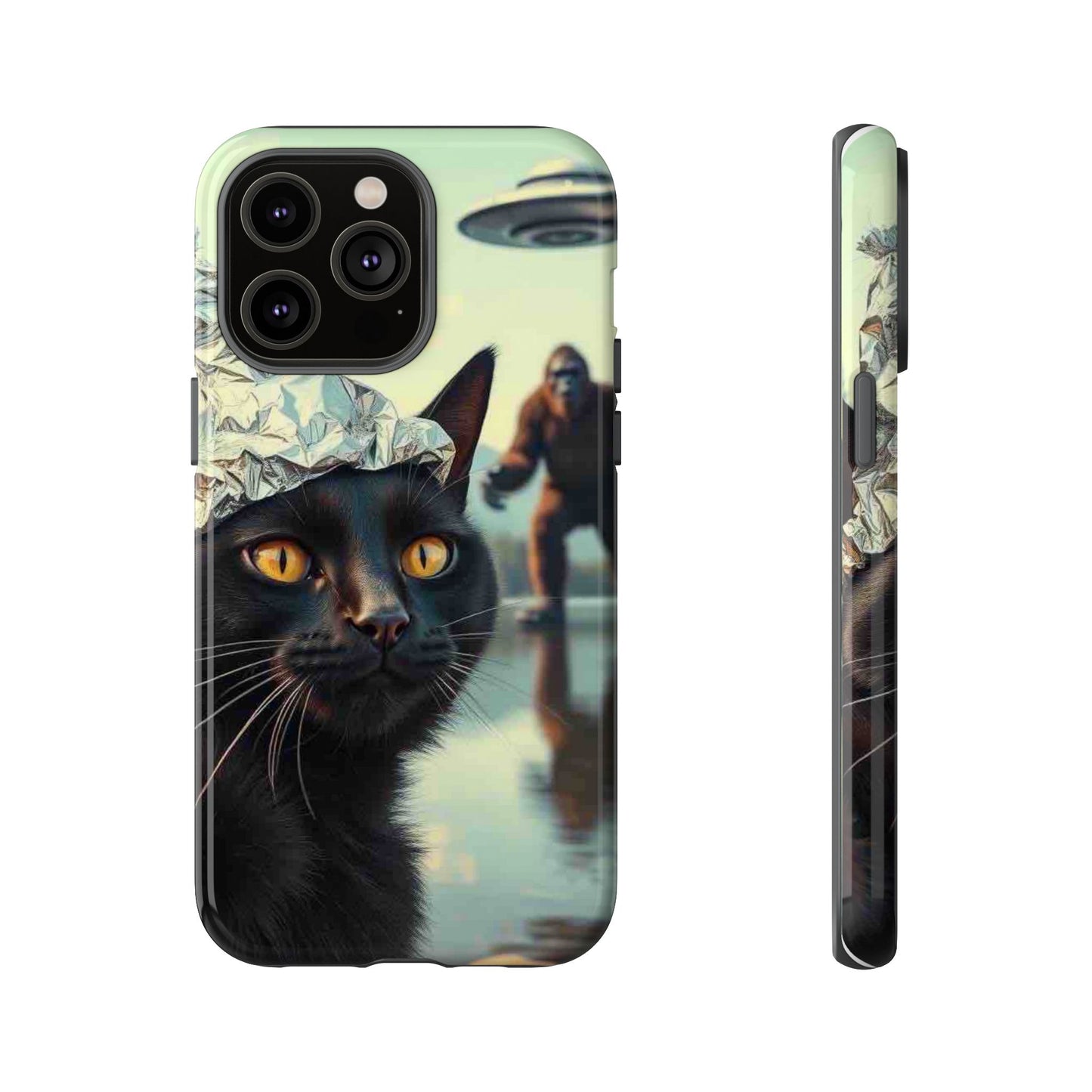 Conspiracy Cat Tough Phone Cases