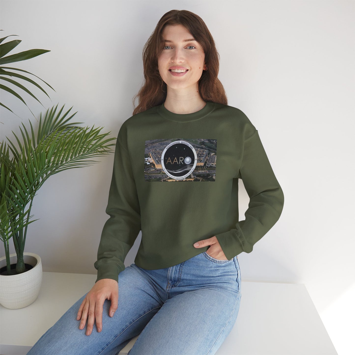 AARO™ Logo - Unisex Heavy Blend Crewneck Sweatshirt