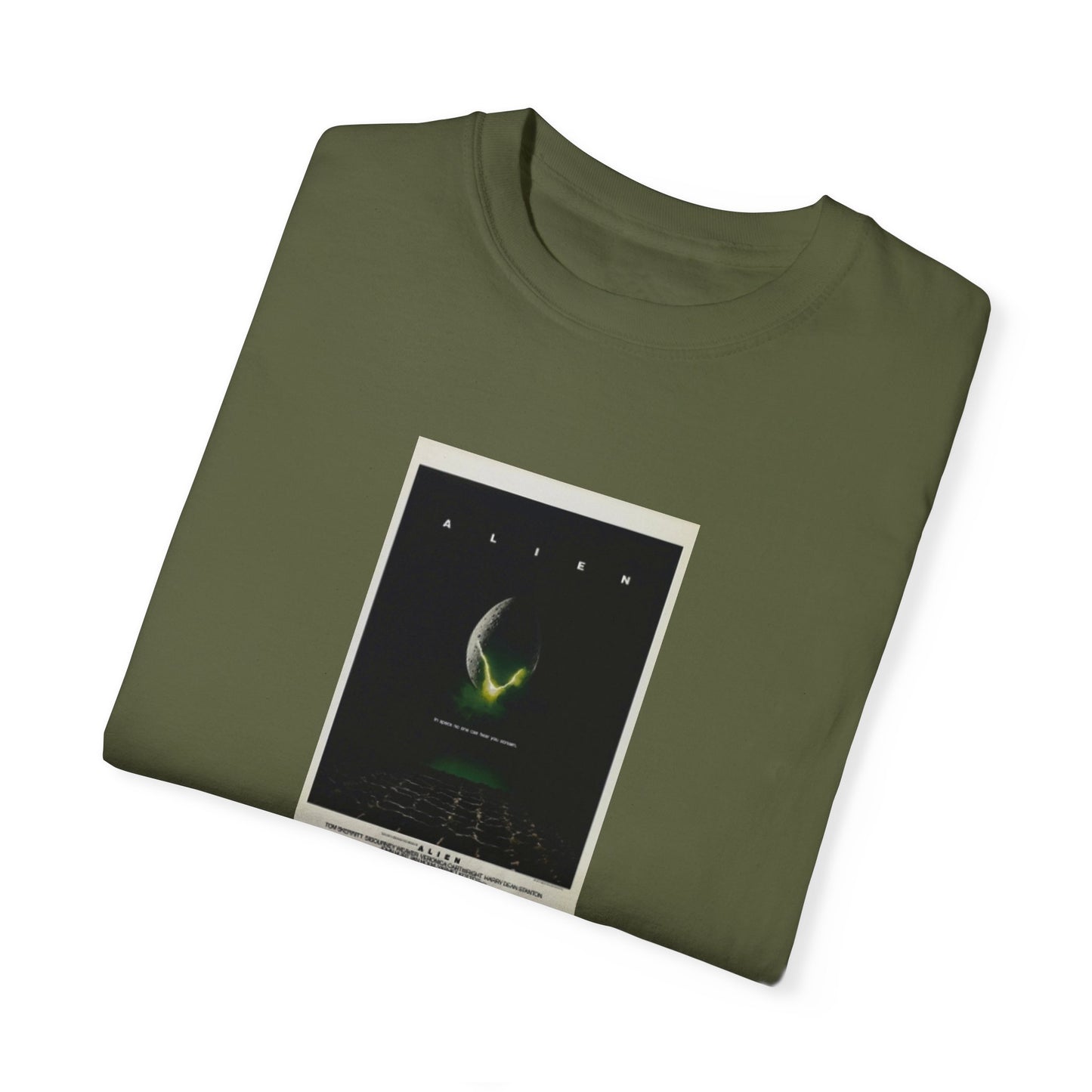 Aliens Movie Poster- Unisex Garment-Dyed T-shirt