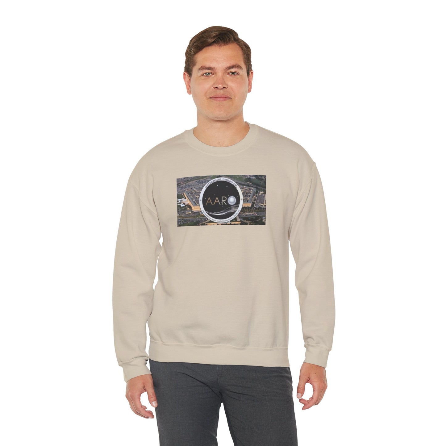 AARO™ Logo - Unisex Heavy Blend Crewneck Sweatshirt