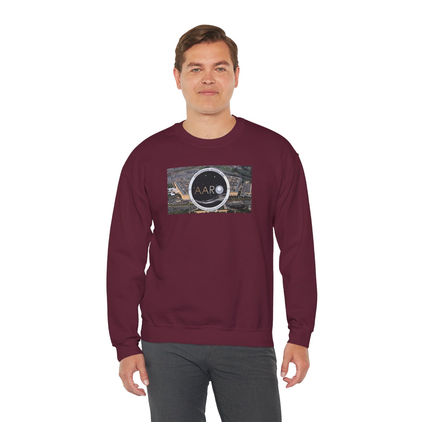 AARO™ Logo - Unisex Heavy Blend Crewneck Sweatshirt